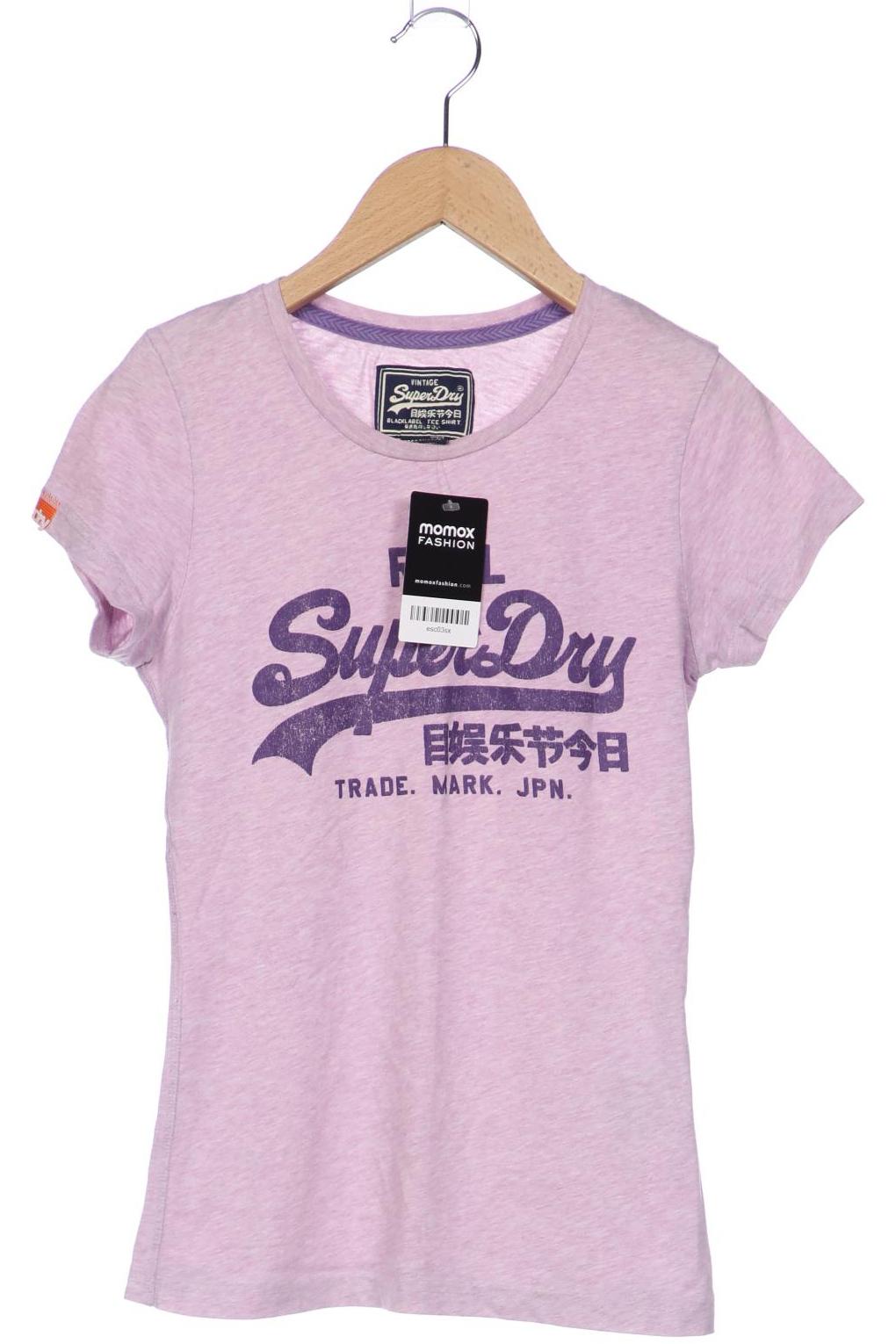 

Superdry Damen T-Shirt, flieder, Gr. 34