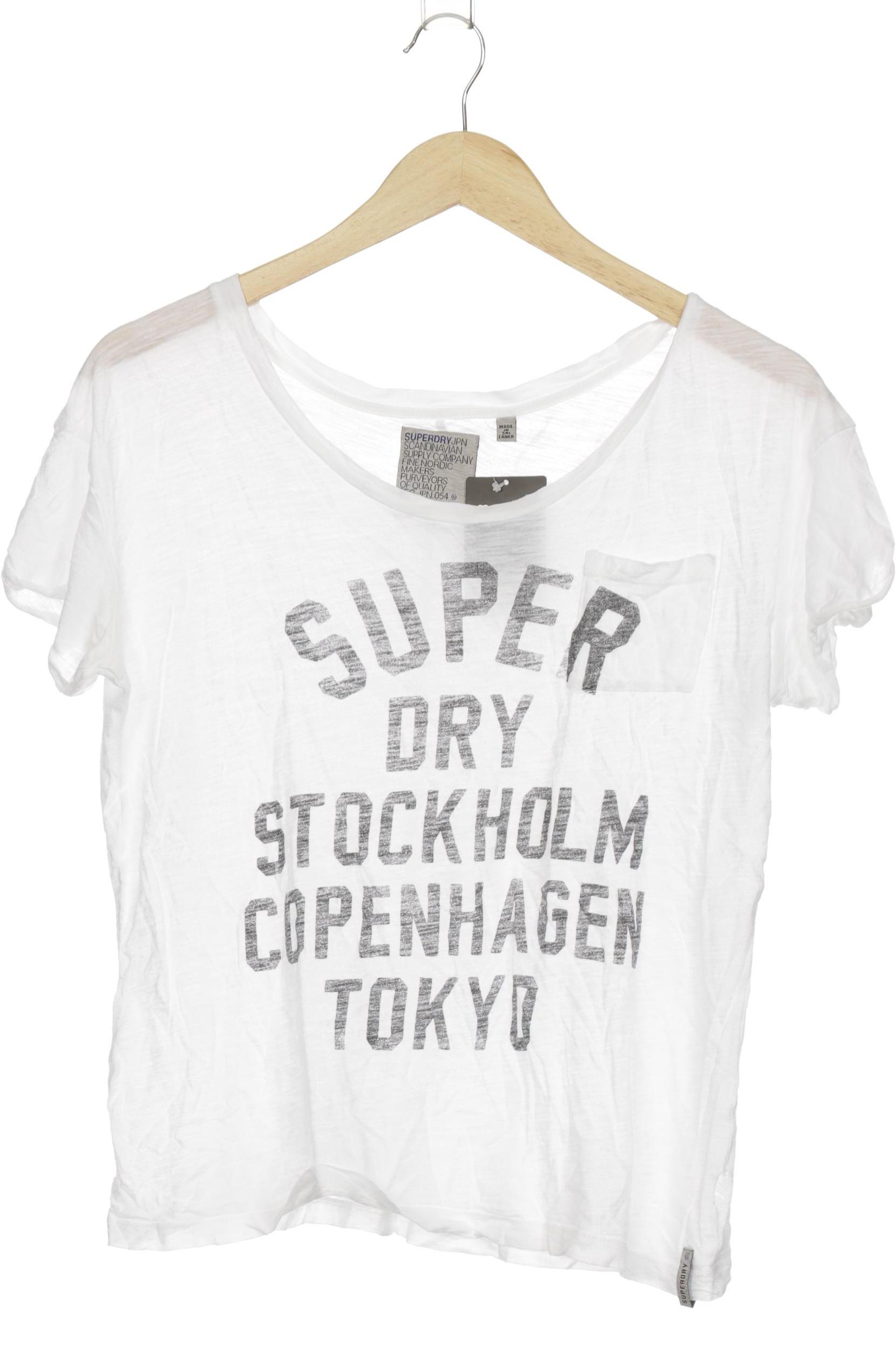 

Superdry Damen T-Shirt, weiß, Gr. 36
