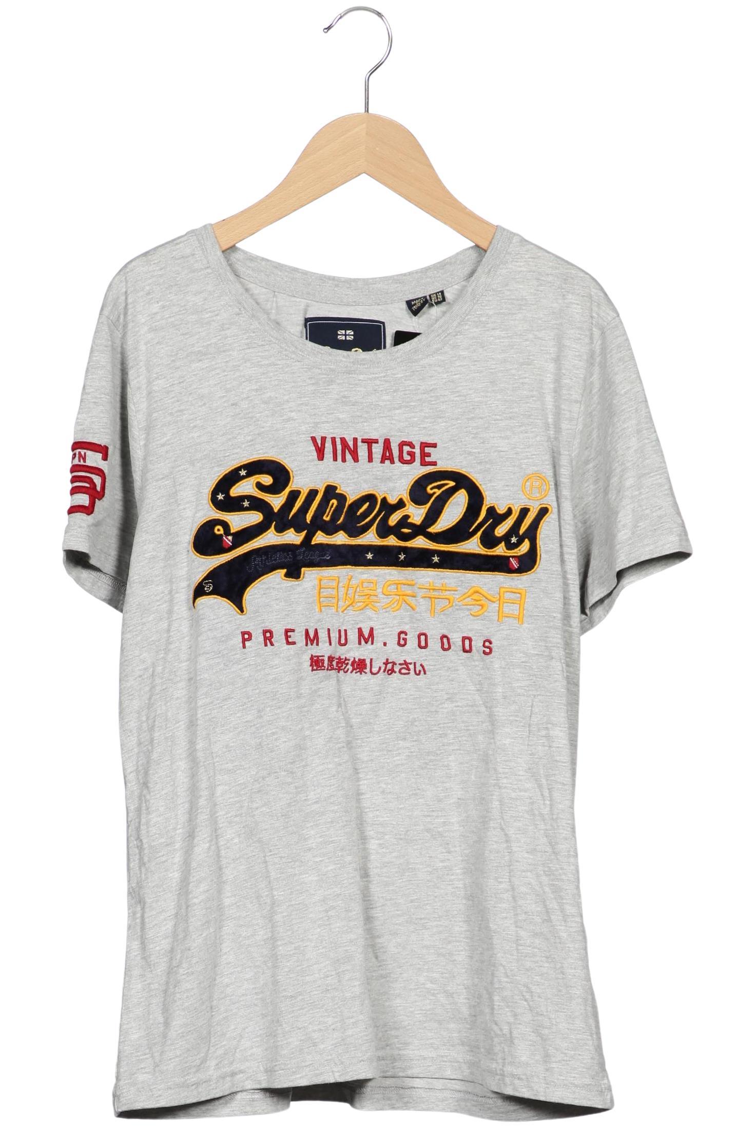 

Superdry Damen T-Shirt, grau, Gr. 42