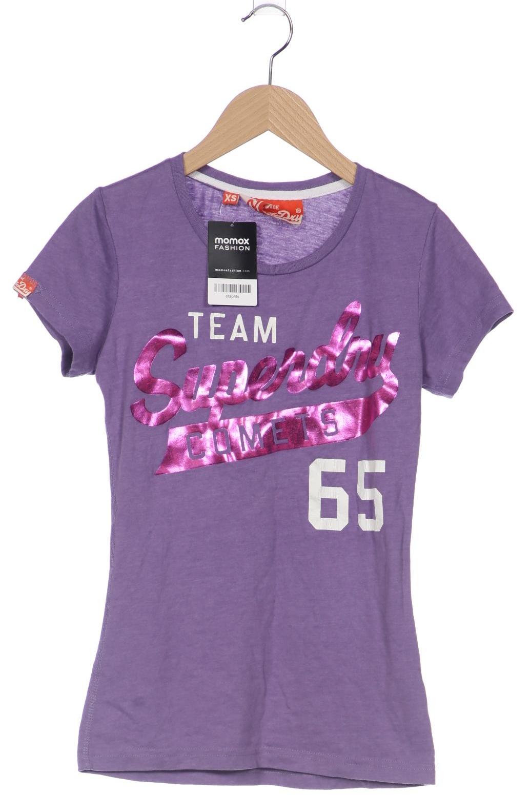 

Superdry Damen T-Shirt, flieder, Gr. 34