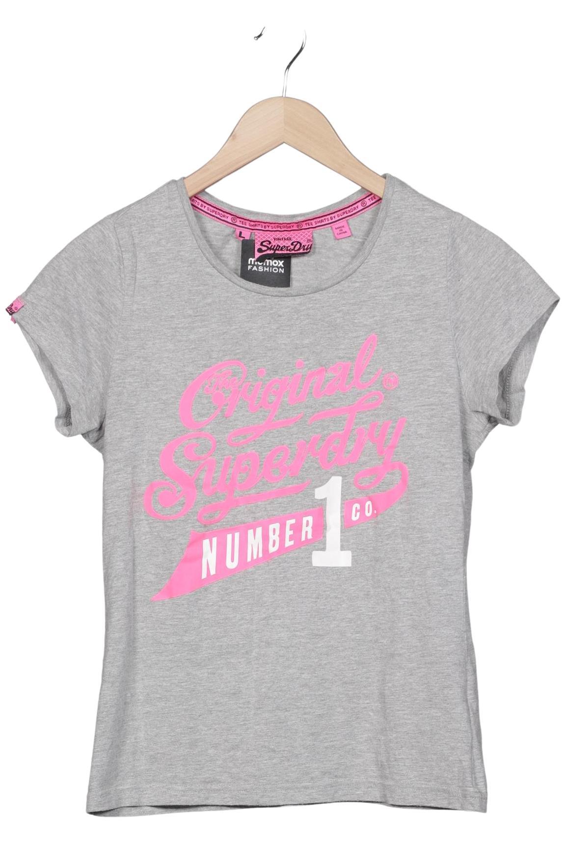 

Superdry Damen T-Shirt, grau, Gr. 42