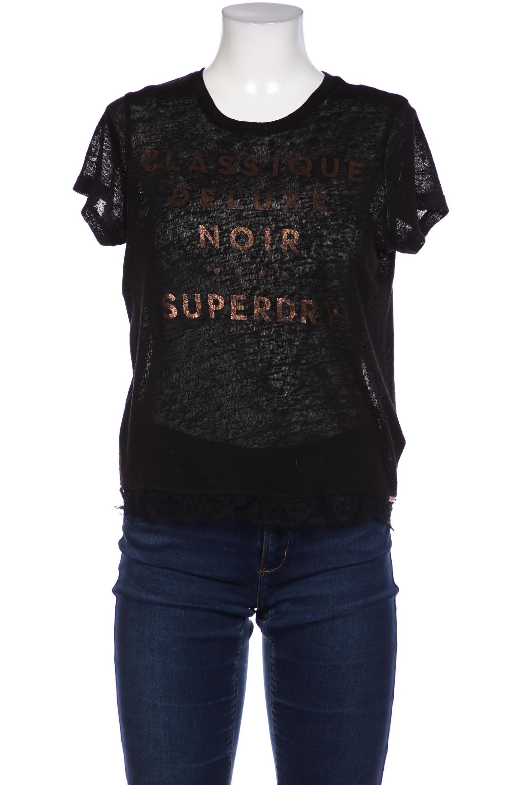 

Superdry Damen T-Shirt, schwarz, Gr. 38