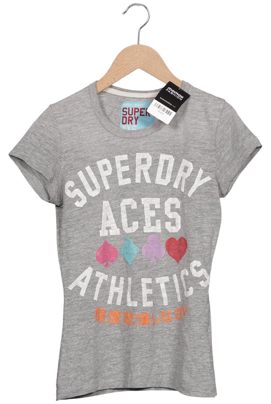 

Superdry Damen T-Shirt, grau, Gr. 32