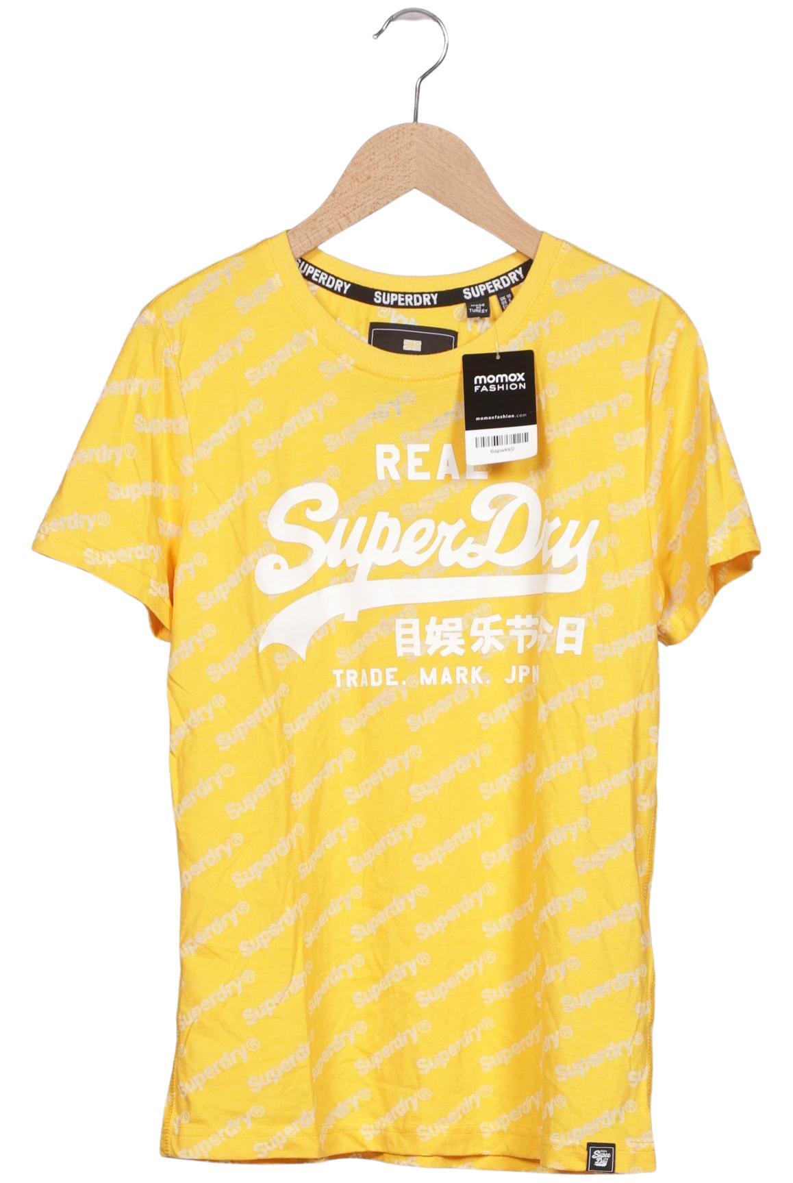 

Superdry Damen T-Shirt, gelb, Gr. 38