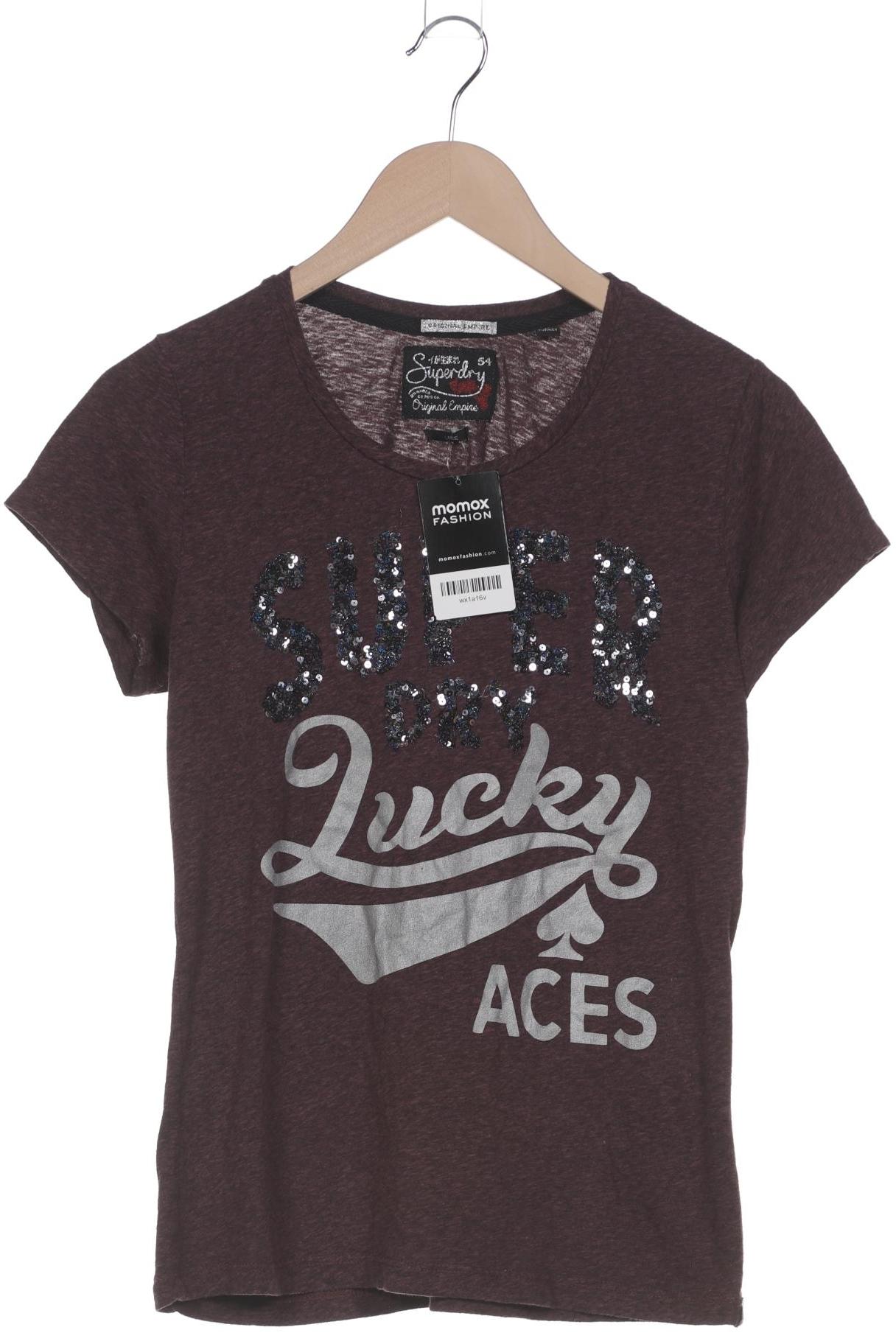 

Superdry Damen T-Shirt, bordeaux, Gr. 42