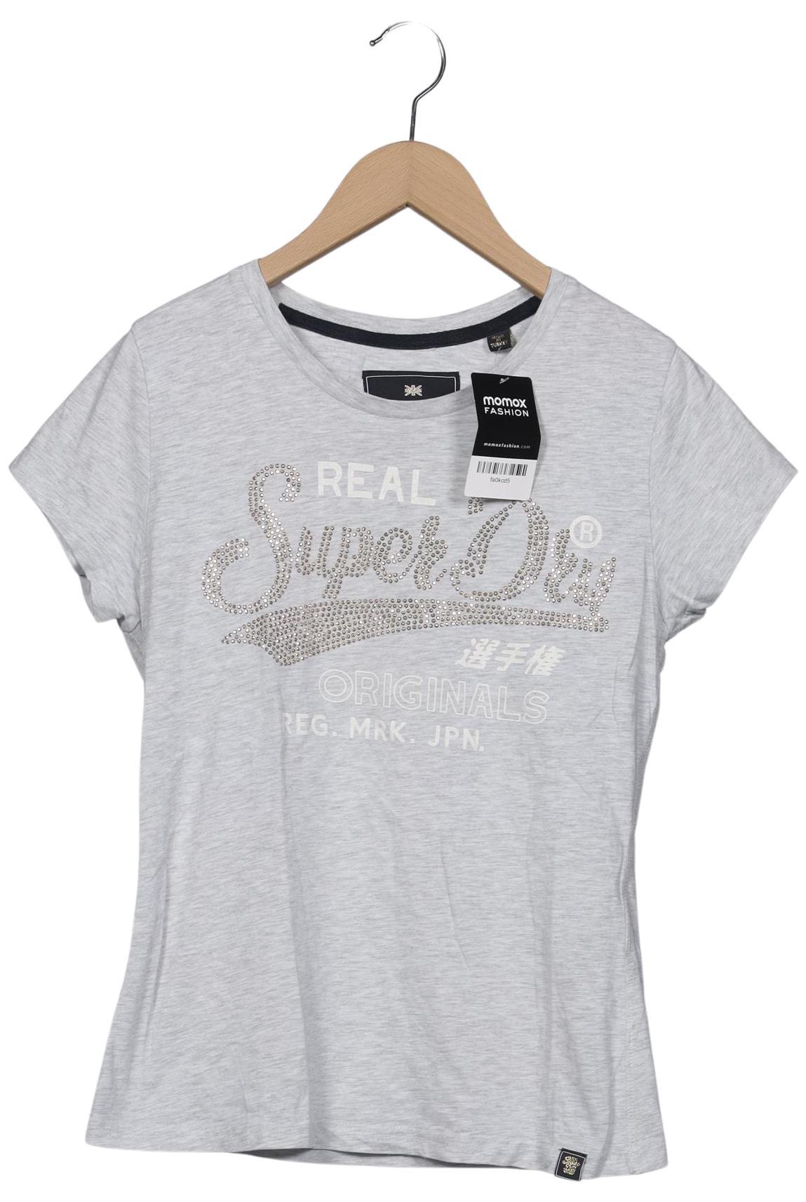 

Superdry Damen T-Shirt, grau, Gr. 40