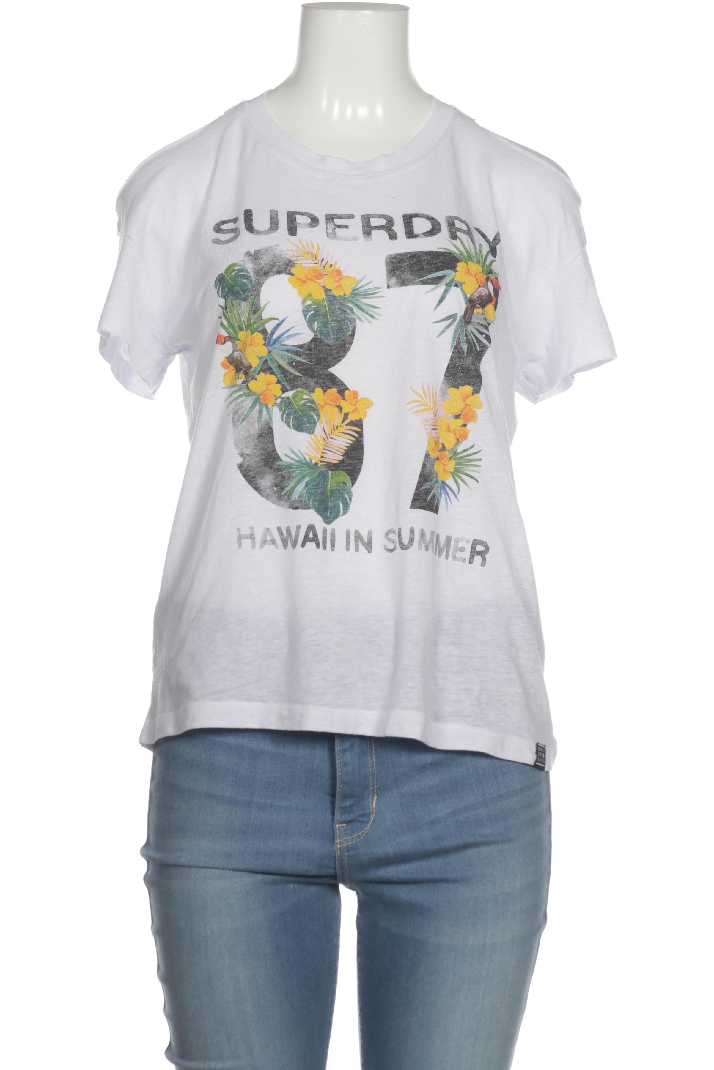 

Superdry Damen T-Shirt, weiß, Gr. 34