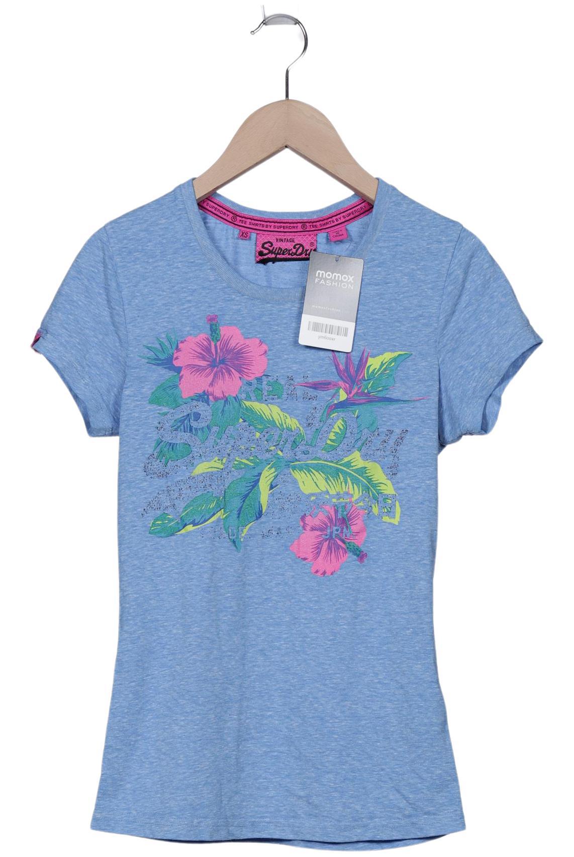 

Superdry Damen T-Shirt, blau, Gr. 36