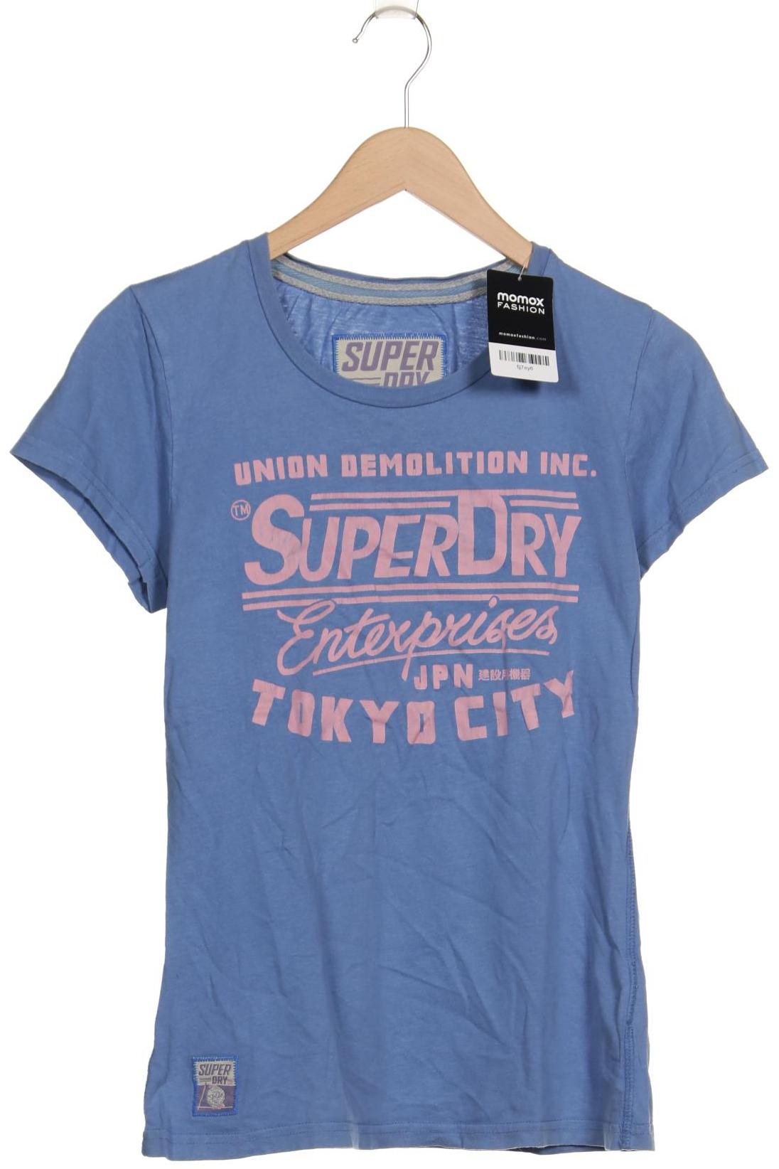 

Superdry Damen T-Shirt, blau, Gr. 42