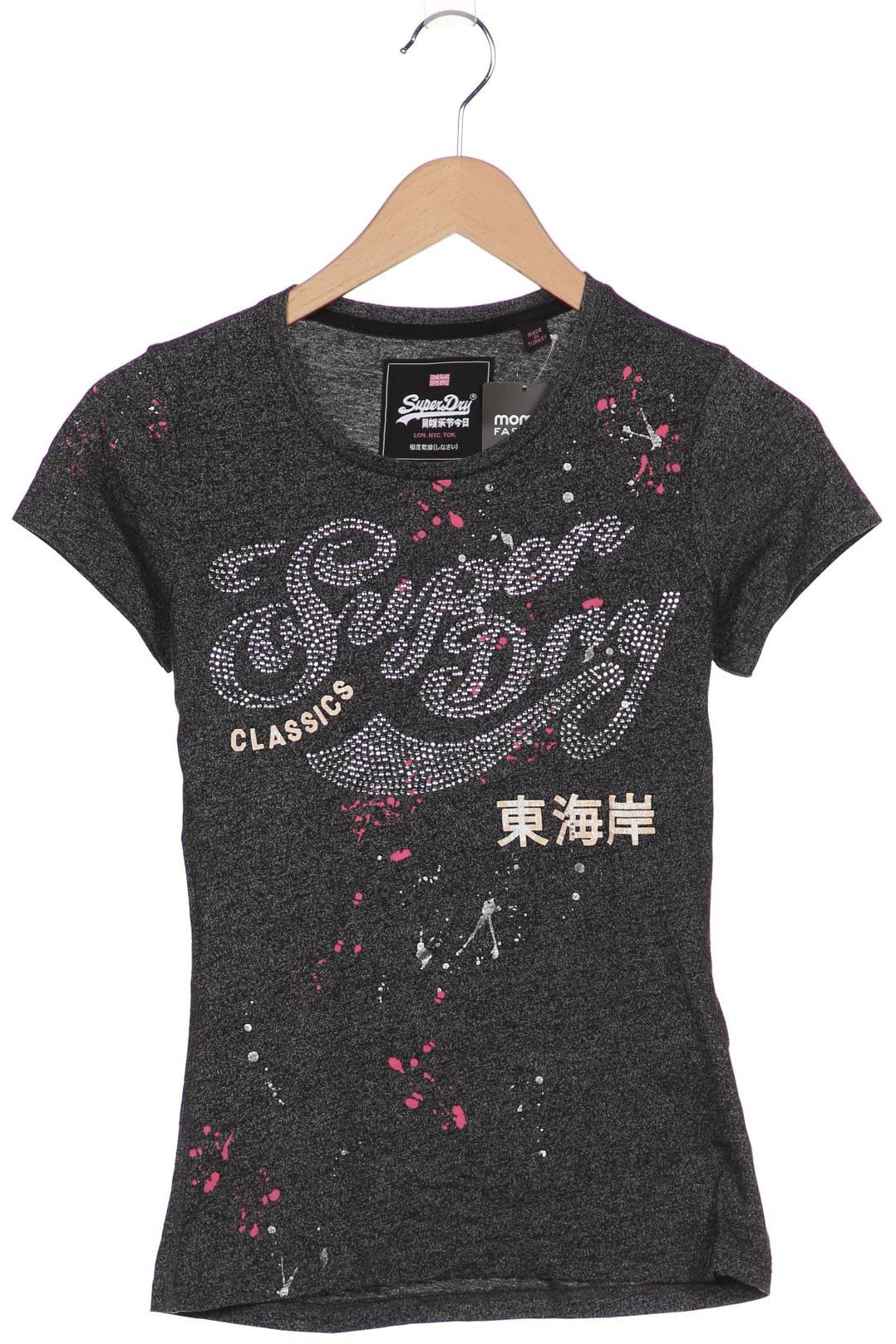 

Superdry Damen T-Shirt, grau, Gr. 36