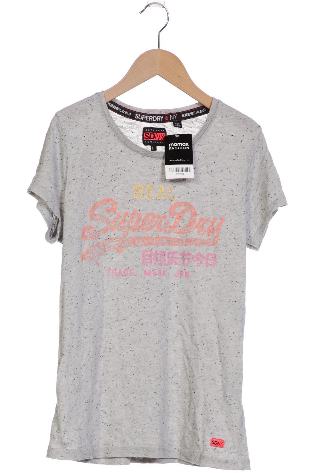 

Superdry Damen T-Shirt, grau, Gr. 42