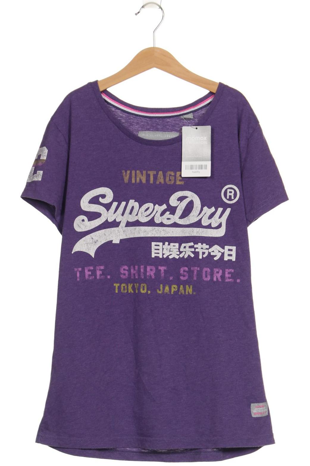 

Superdry Damen T-Shirt, flieder, Gr. 42