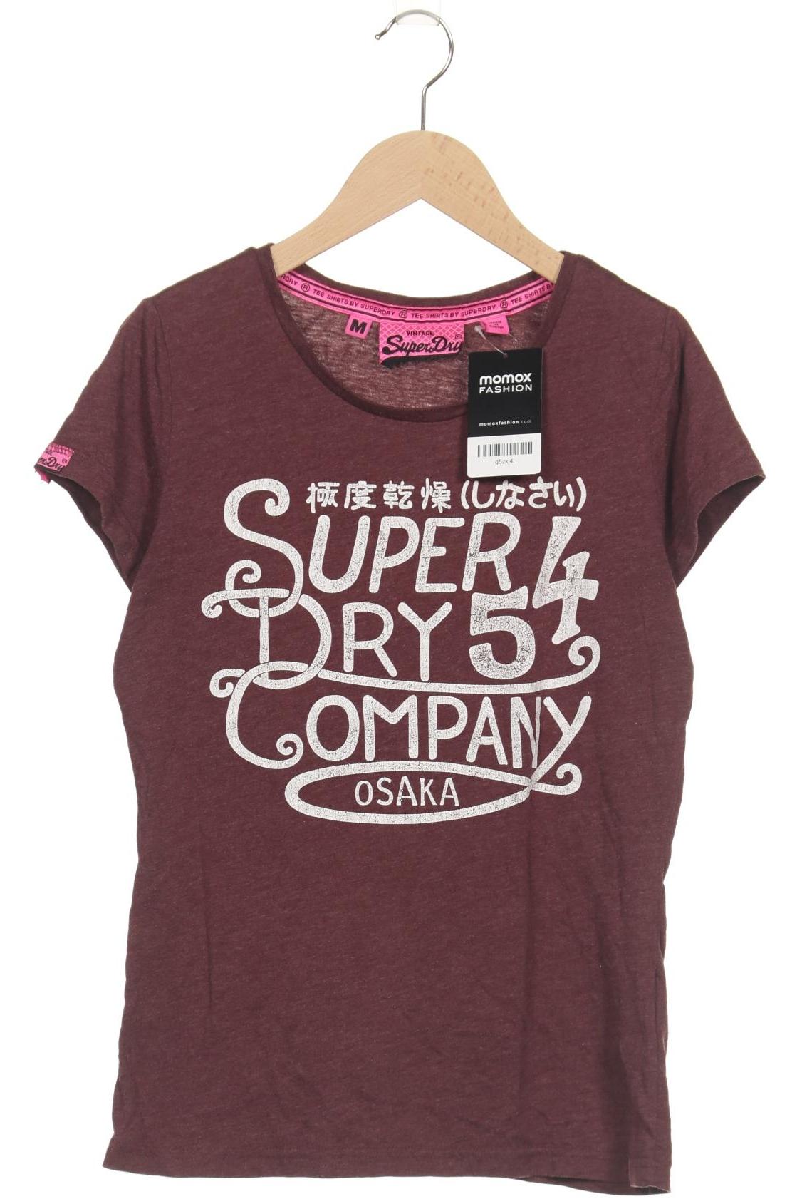 

Superdry Damen T-Shirt, bordeaux, Gr. 38