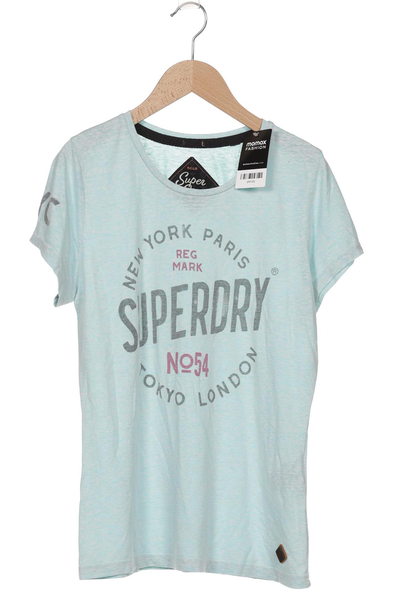

Superdry Damen T-Shirt, hellblau, Gr. 38