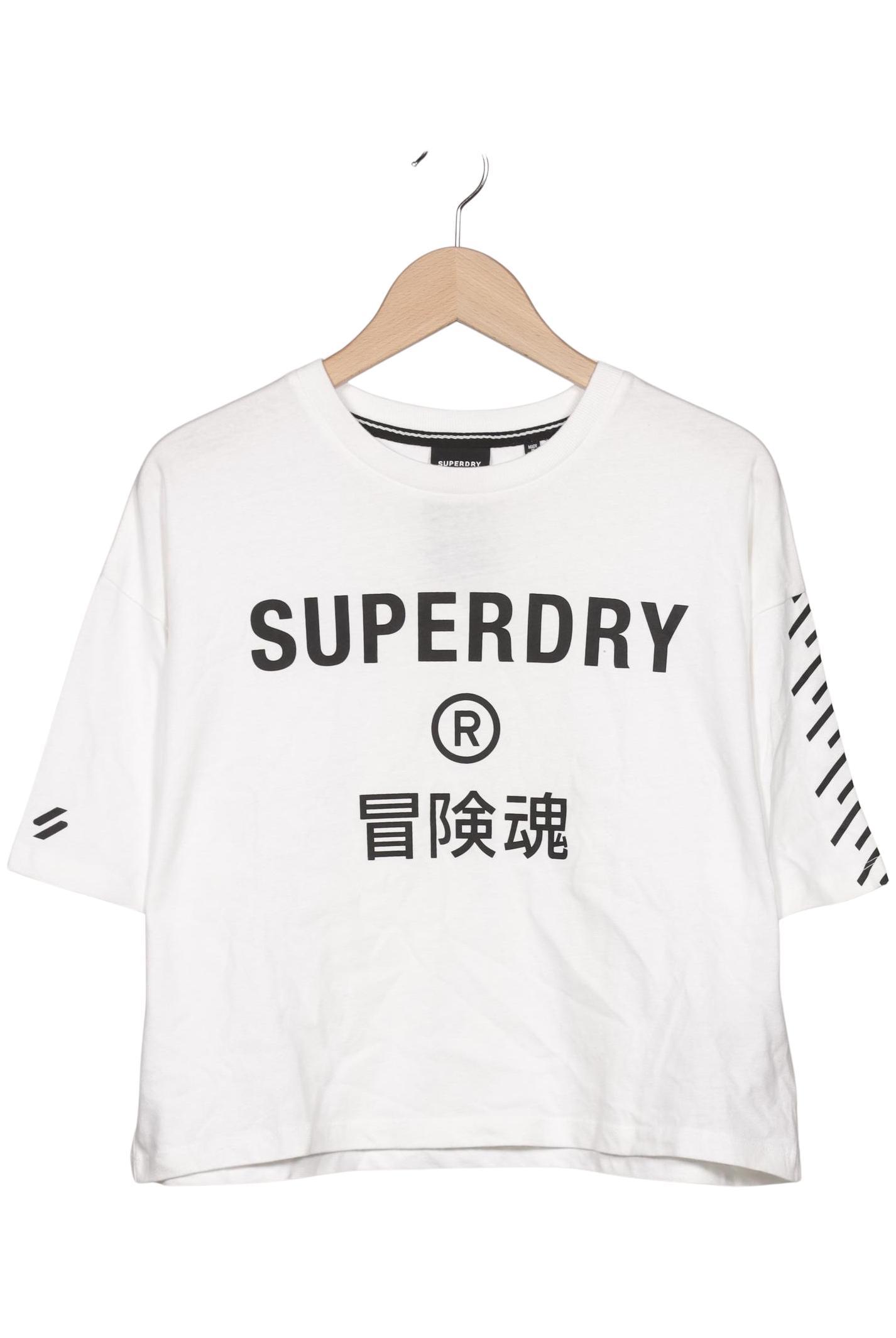 

Superdry Damen T-Shirt, weiß, Gr. 38