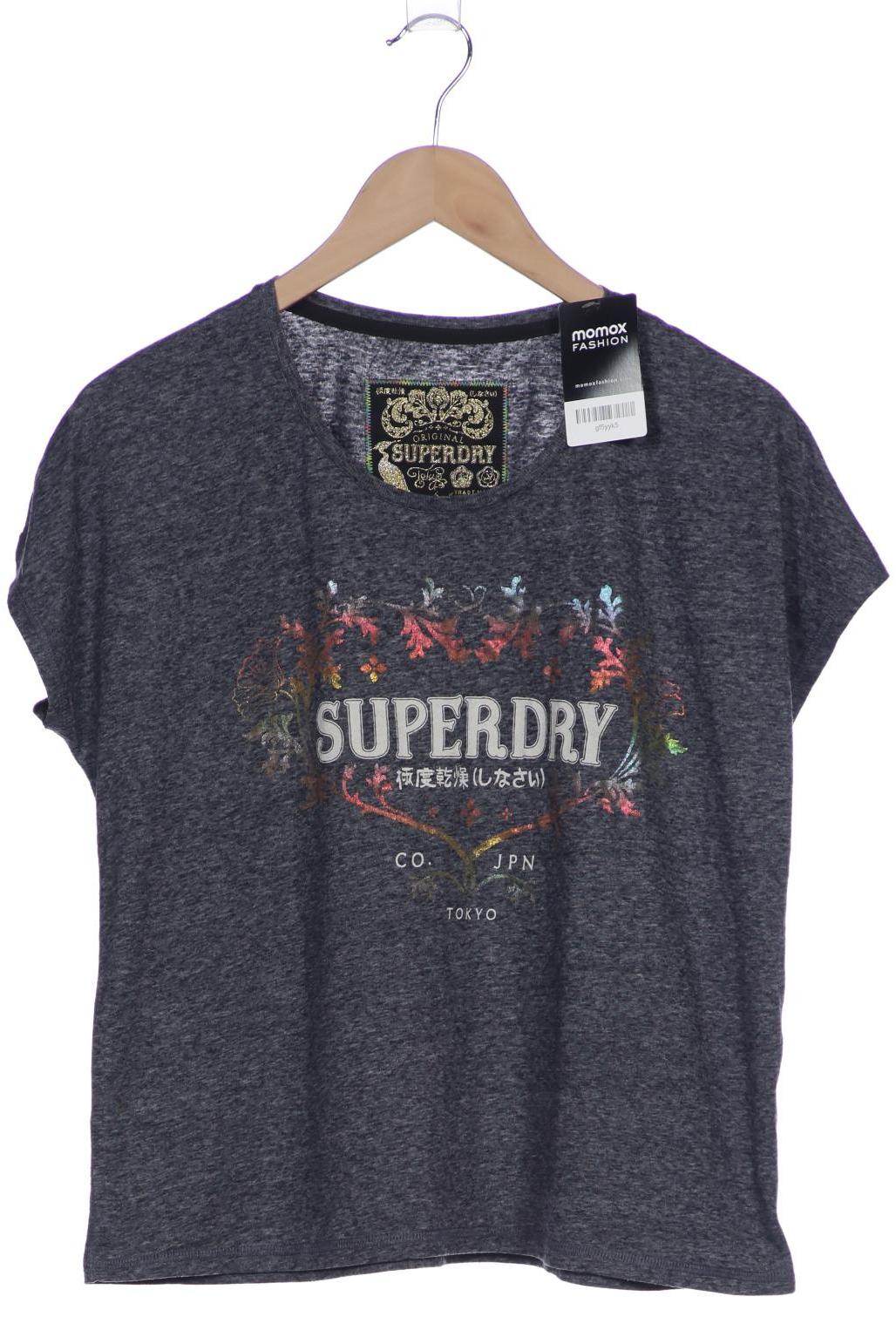 

Superdry Damen T-Shirt, grau, Gr. 34