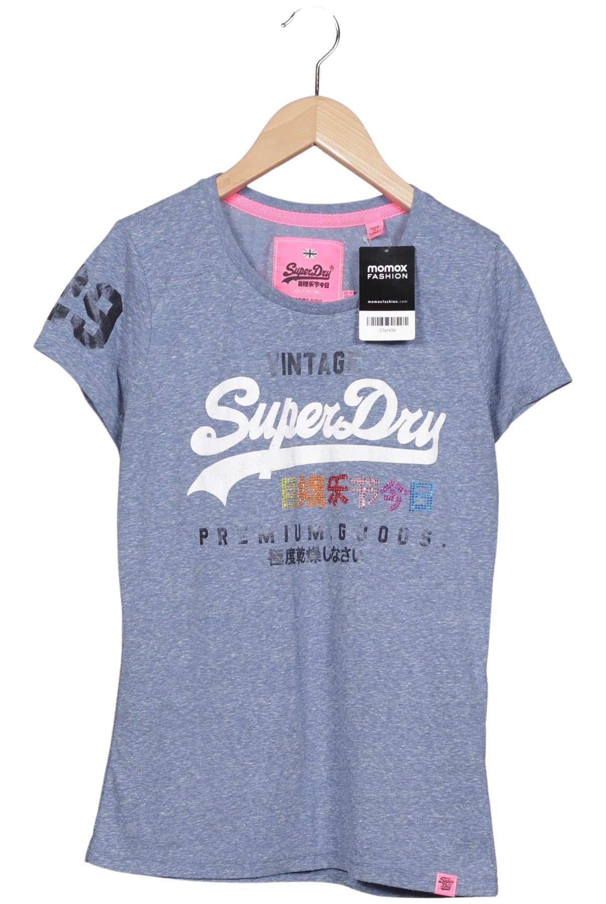 

Superdry Damen T-Shirt, blau, Gr. 40