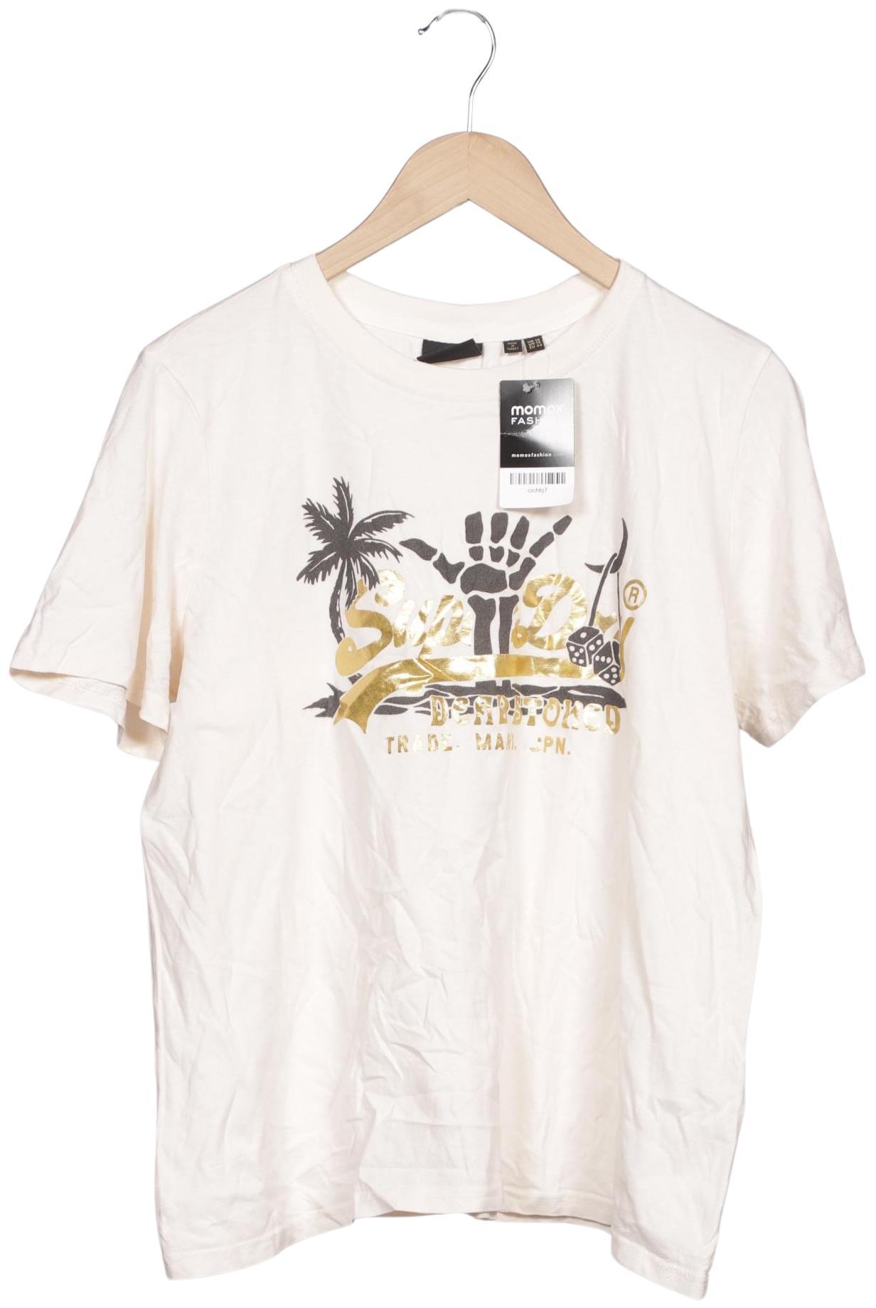 

Superdry Damen T-Shirt, cremeweiß, Gr. 44