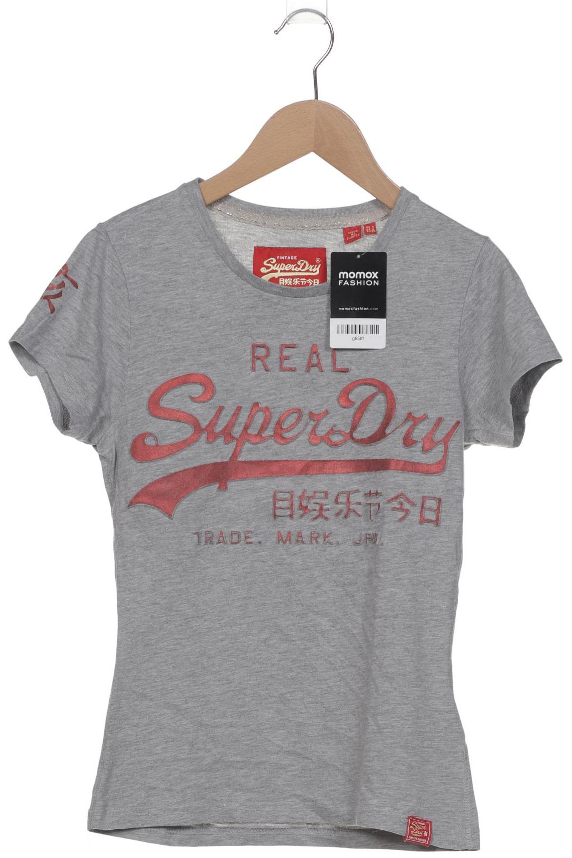 

Superdry Damen T-Shirt, grau, Gr. 36