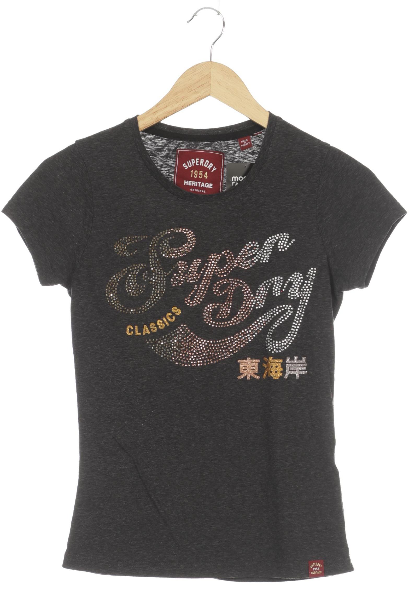 

Superdry Damen T-Shirt, grau, Gr. 36