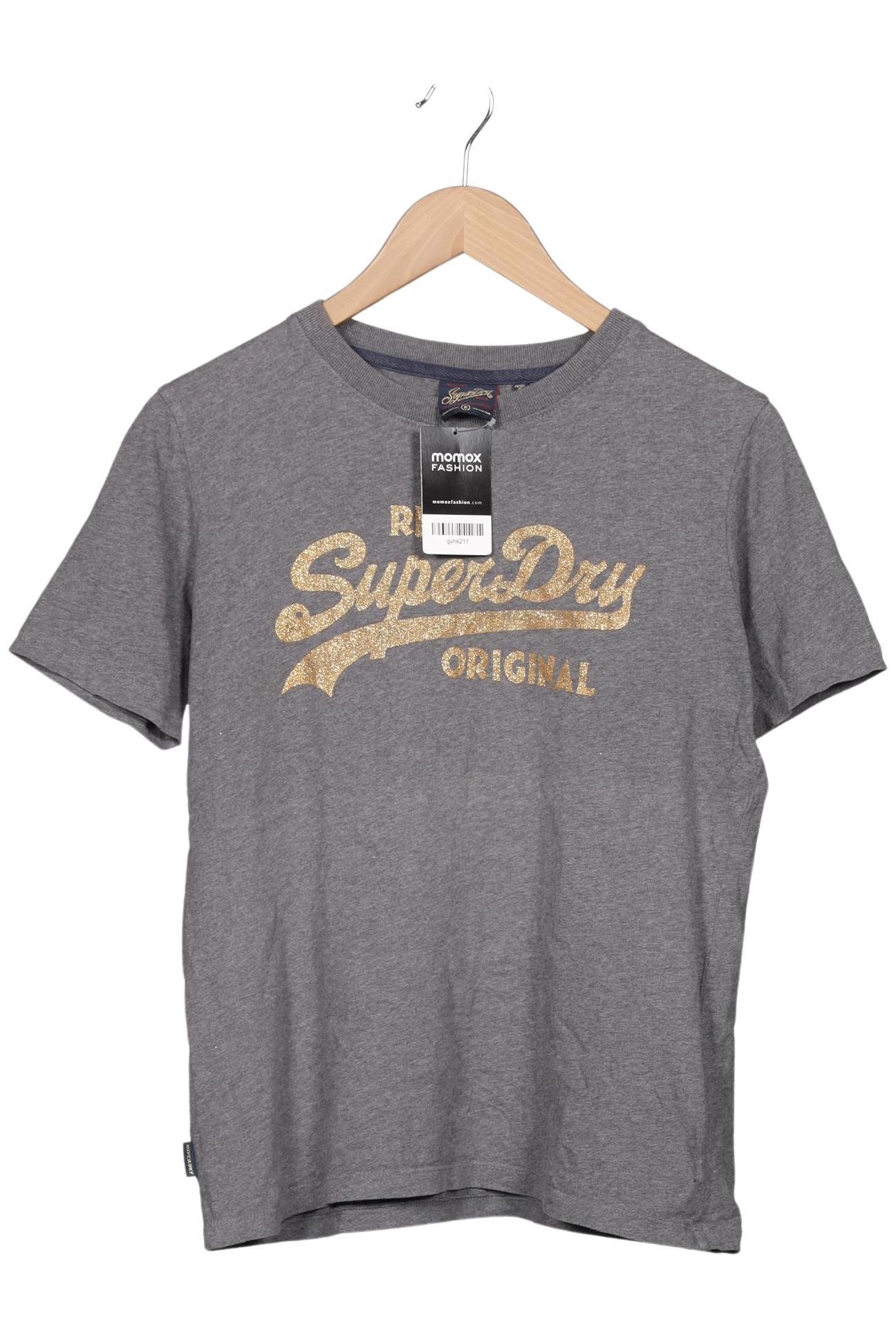

Superdry Damen T-Shirt, grau, Gr. 8
