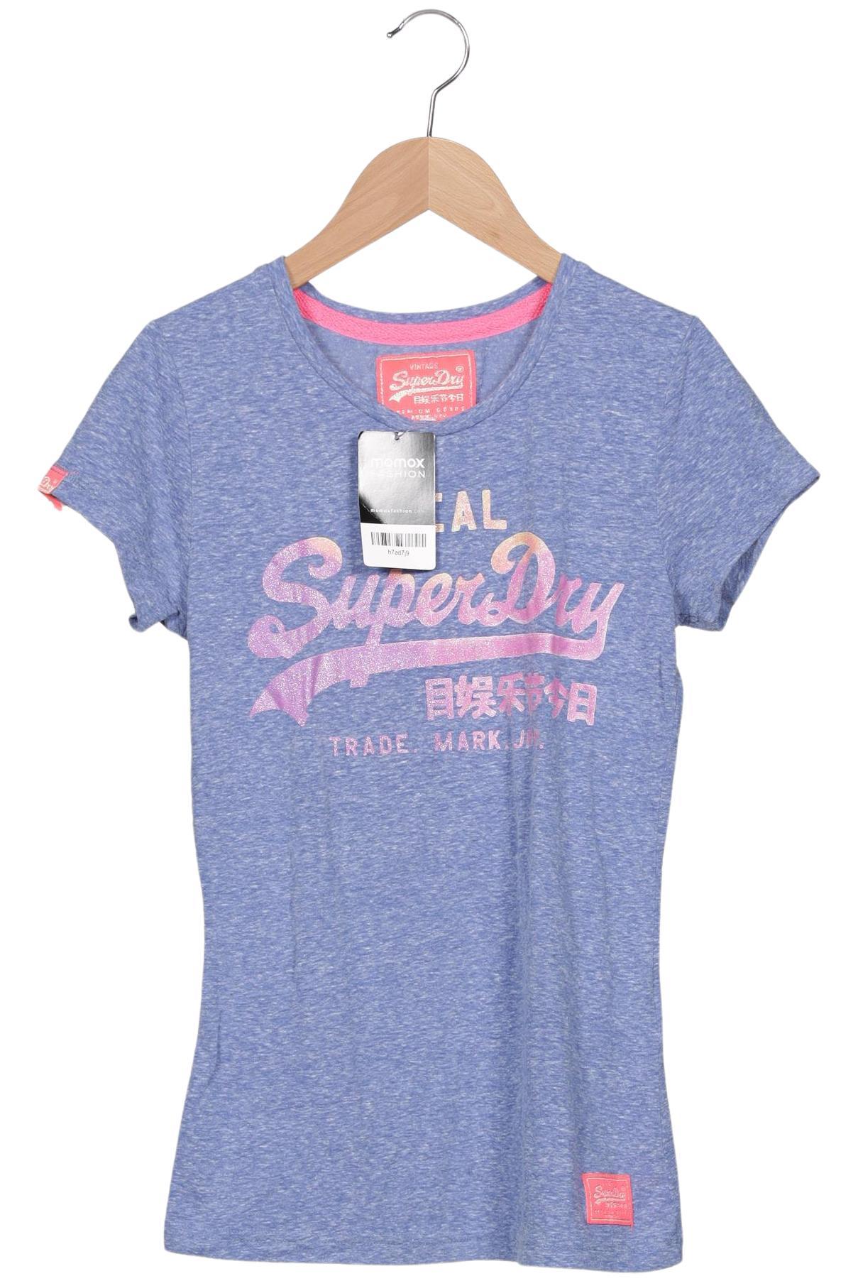 

Superdry Damen T-Shirt, blau, Gr. 36