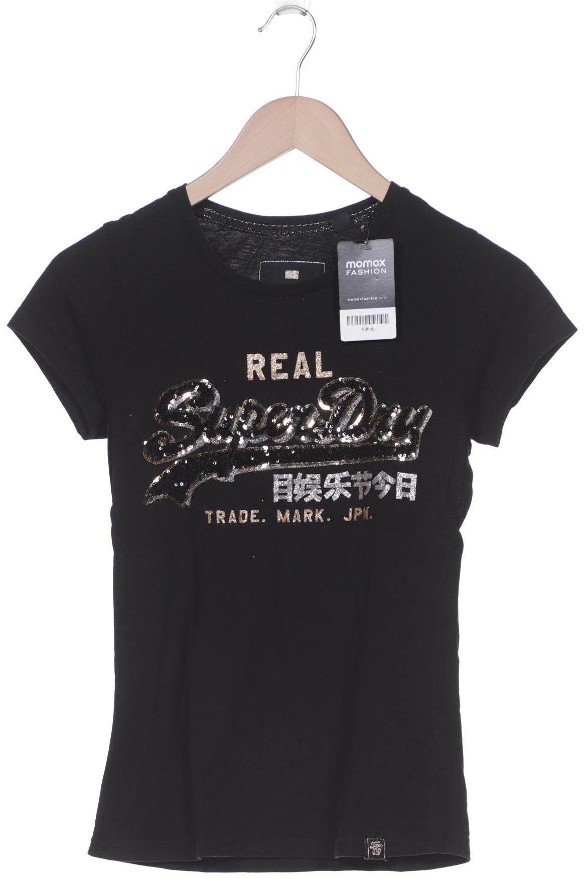 

Superdry Damen T-Shirt, schwarz, Gr. 34