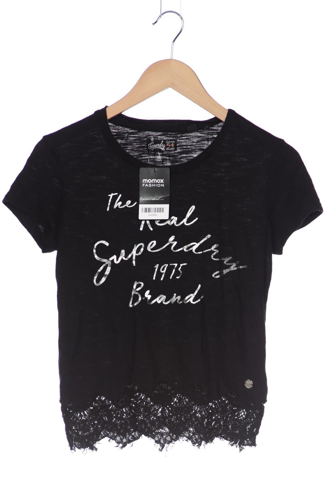 

Superdry Damen T-Shirt, schwarz, Gr. 36