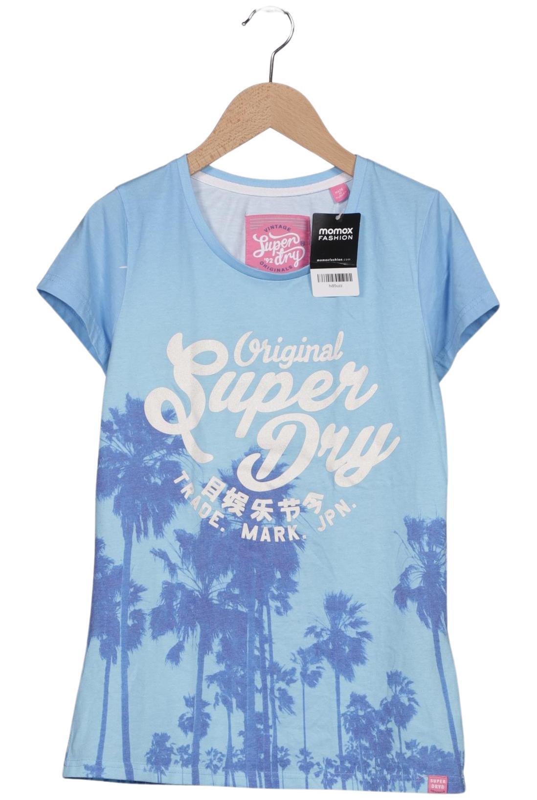 

Superdry Damen T-Shirt, blau, Gr. 36