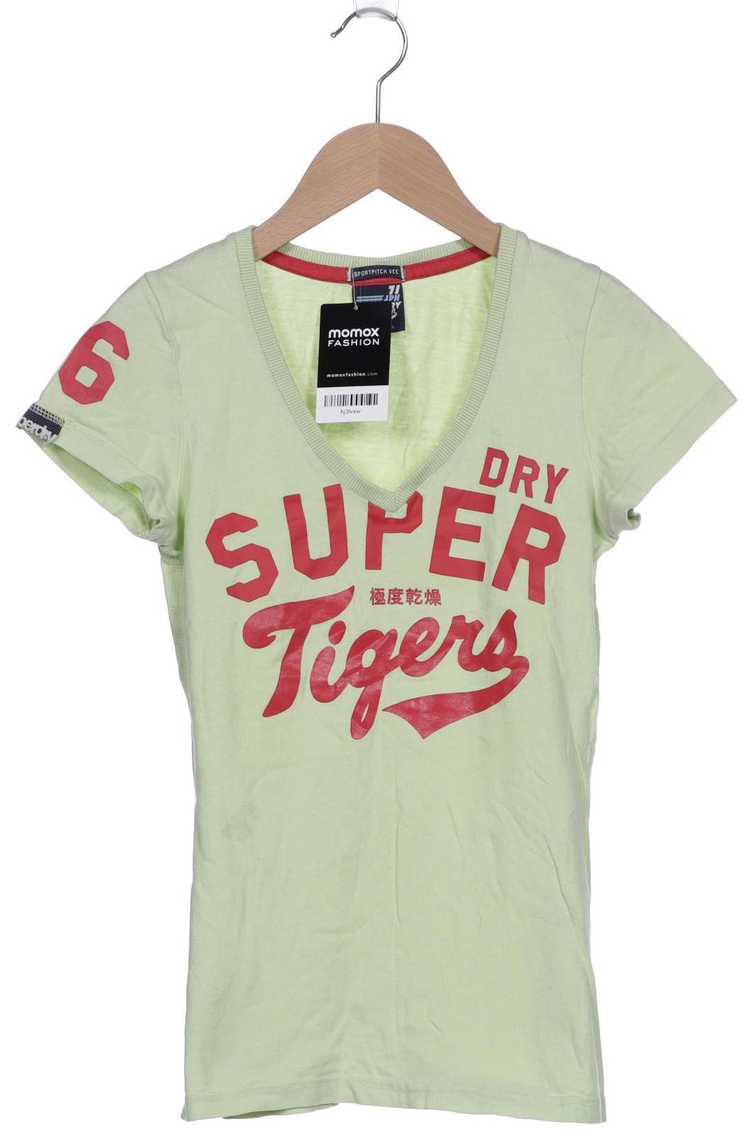 

Superdry Damen T-Shirt, hellgrün, Gr. 34