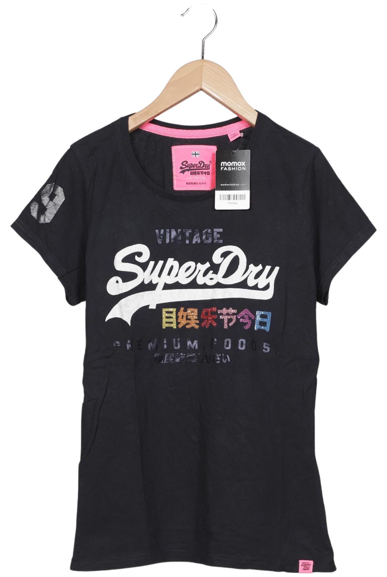 

Superdry Damen T-Shirt, schwarz, Gr. 42