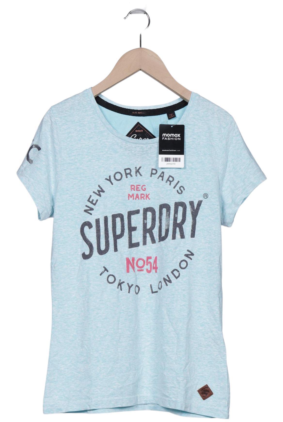 

Superdry Damen T-Shirt, hellblau, Gr. 36