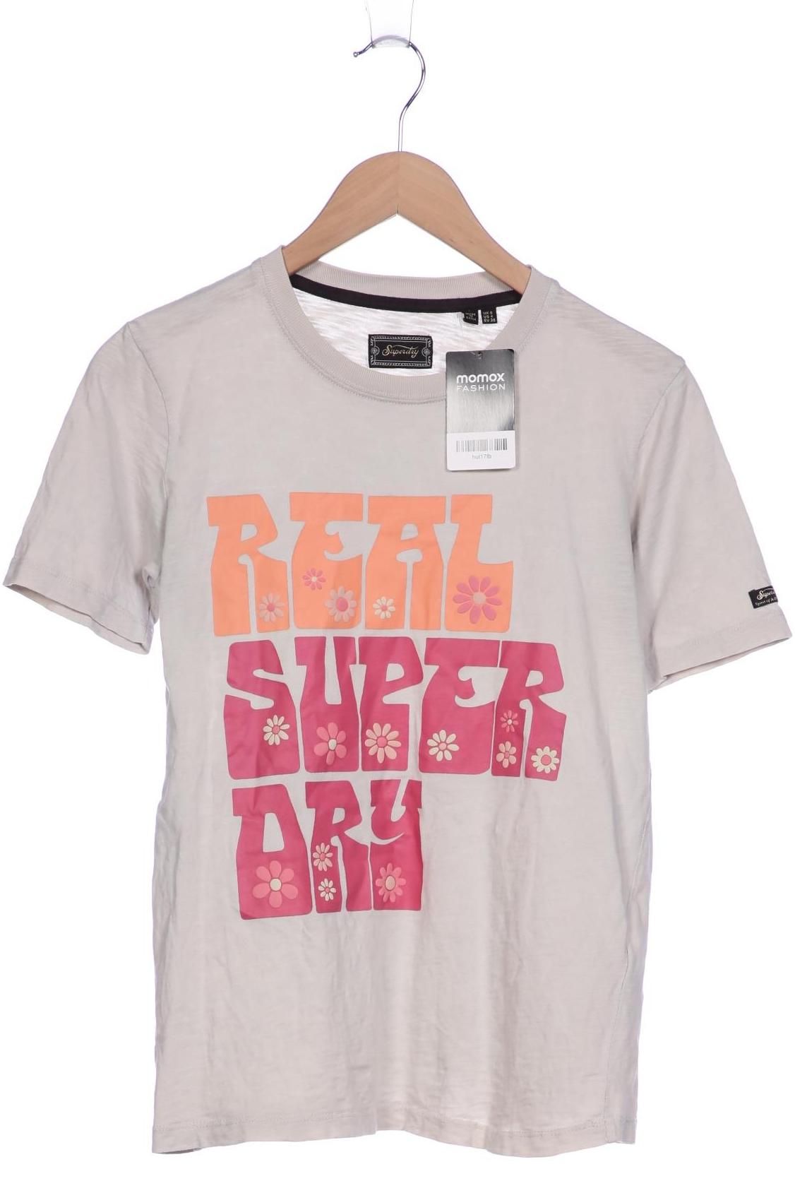 

Superdry Damen T-Shirt, beige, Gr. 36