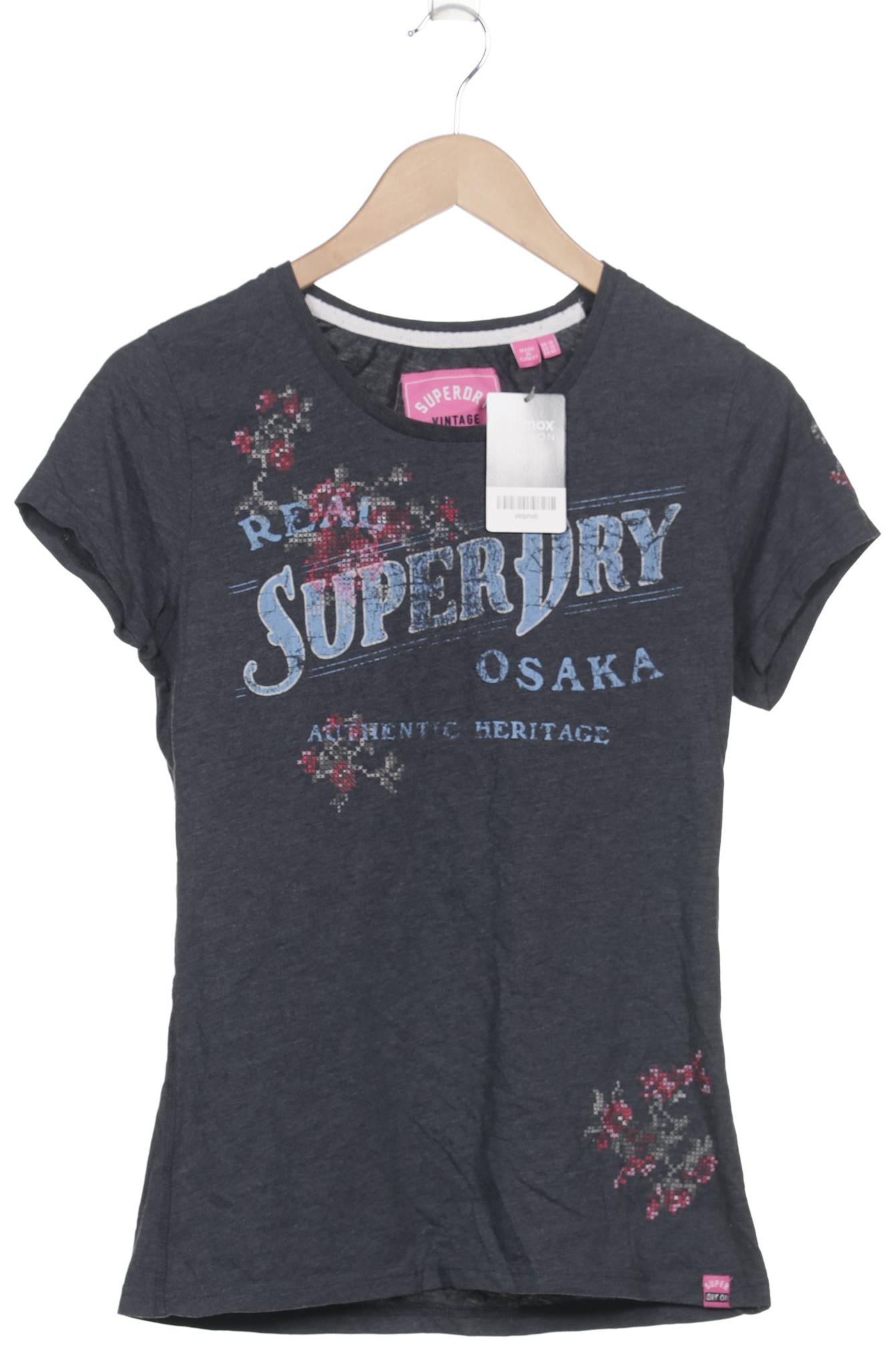 

Superdry Damen T-Shirt, grau, Gr. 42