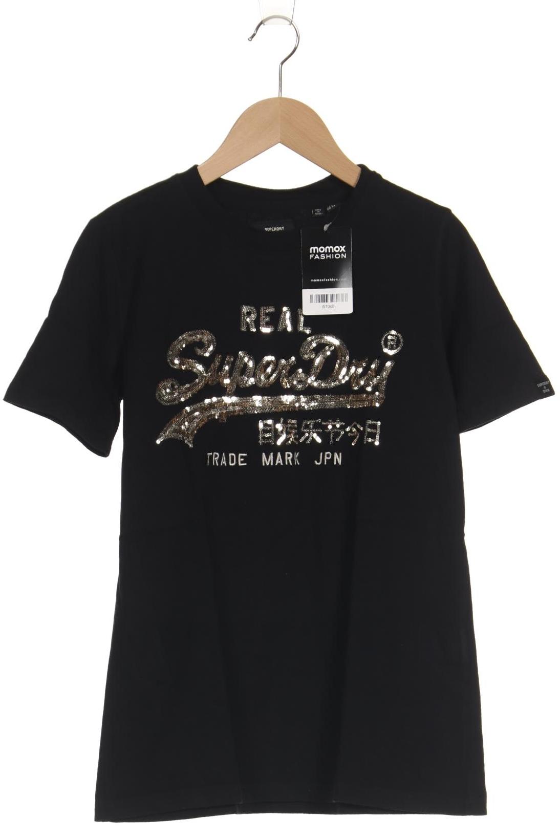 

Superdry Damen T-Shirt, schwarz, Gr. 34