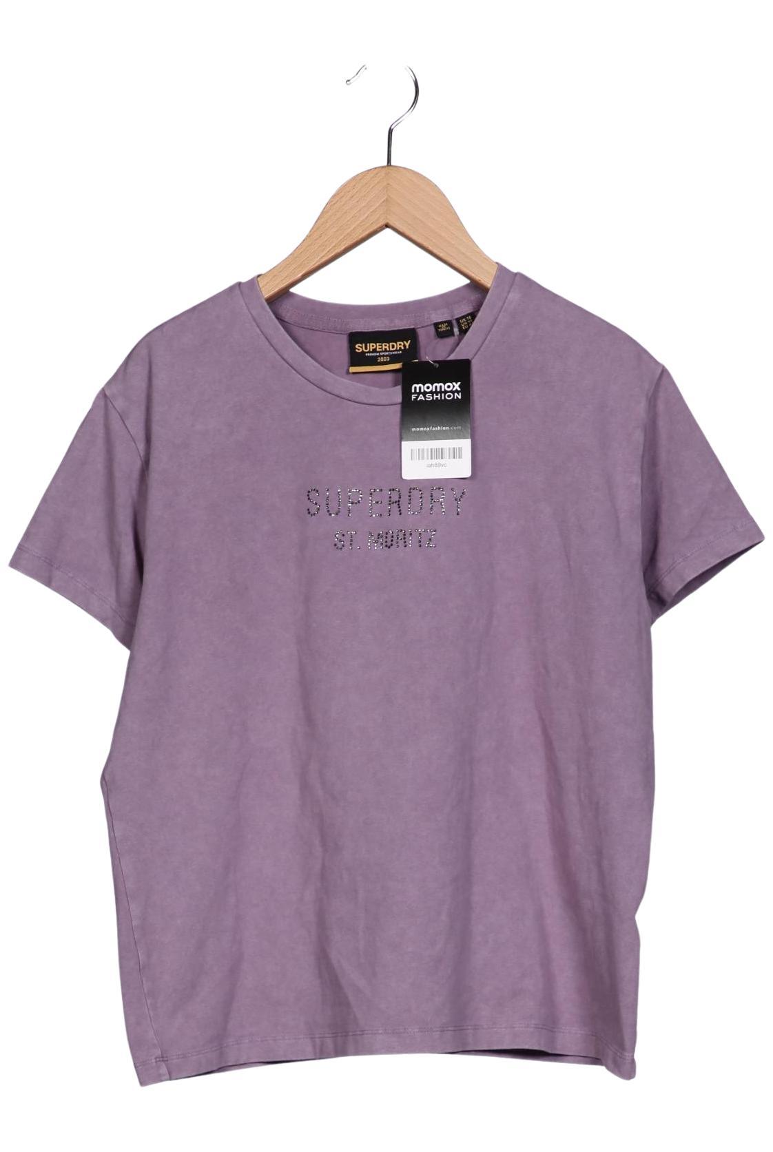 

Superdry Damen T-Shirt, flieder, Gr. 44
