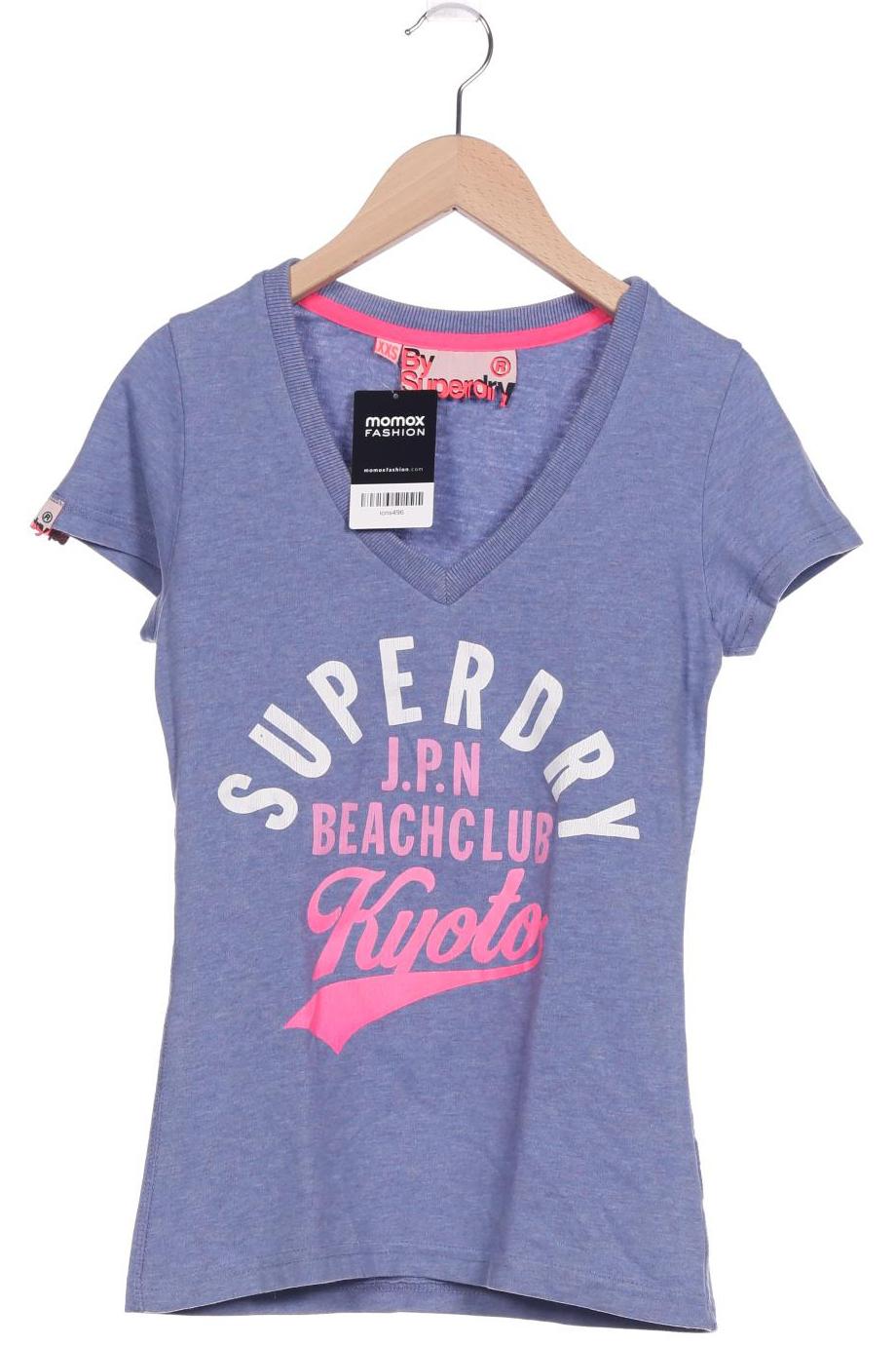 

Superdry Damen T-Shirt, blau, Gr. 32
