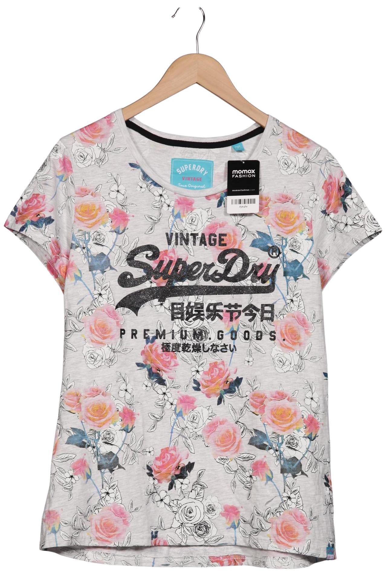 

Superdry Damen T-Shirt, grau, Gr. 44