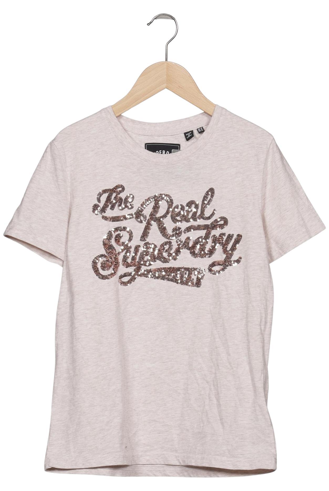 

Superdry Damen T-Shirt, beige, Gr. 38