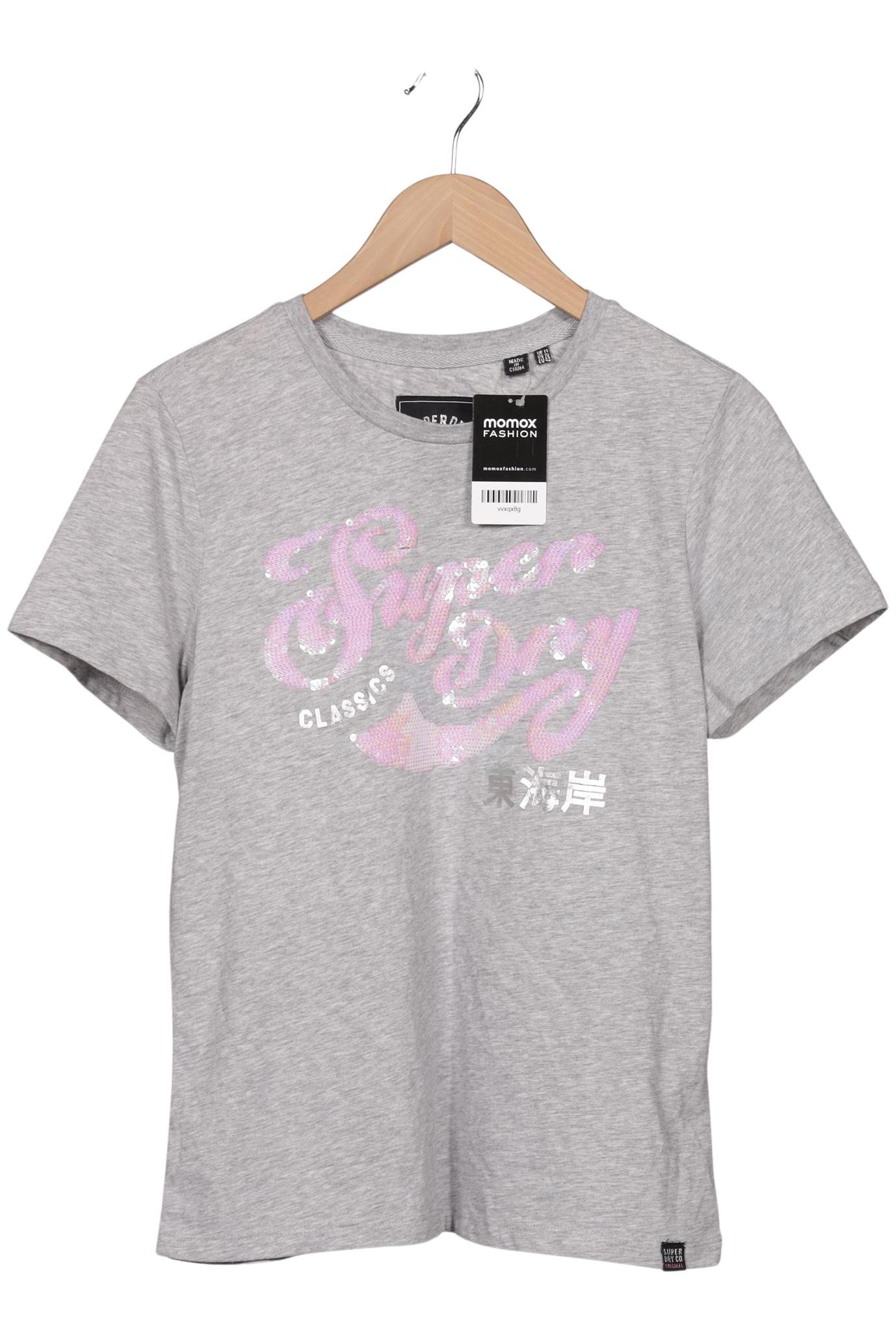

Superdry Damen T-Shirt, grau, Gr. 42