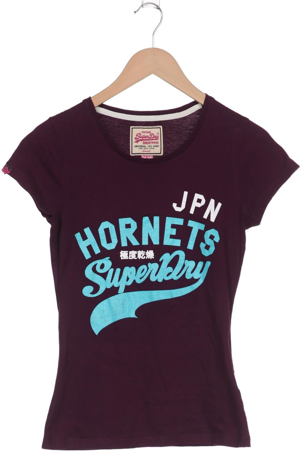 

Superdry Damen T-Shirt, bordeaux, Gr. 36