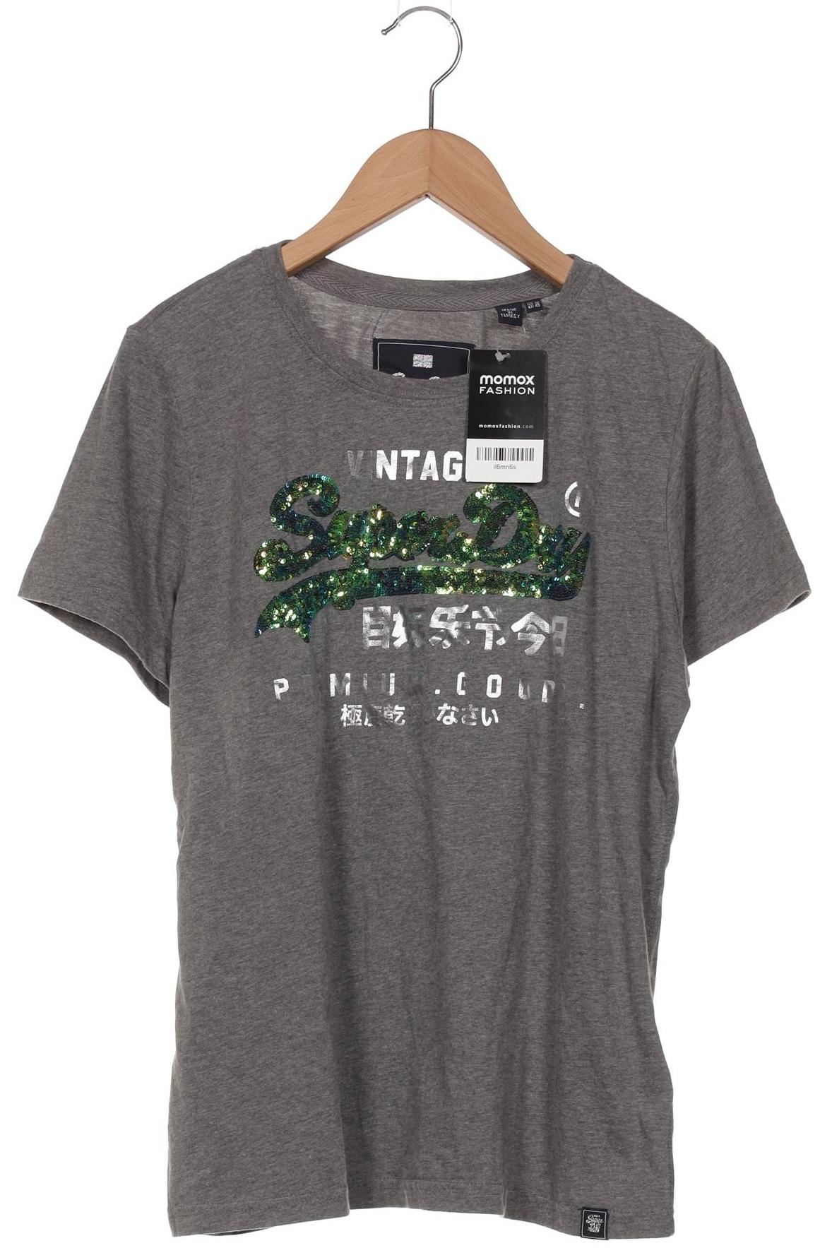 

Superdry Damen T-Shirt, grau, Gr. 42