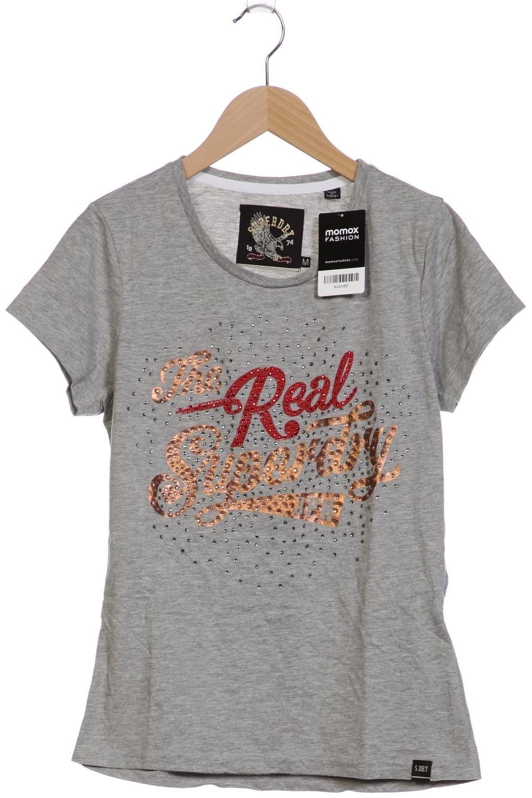 

Superdry Damen T-Shirt, grau, Gr. 40