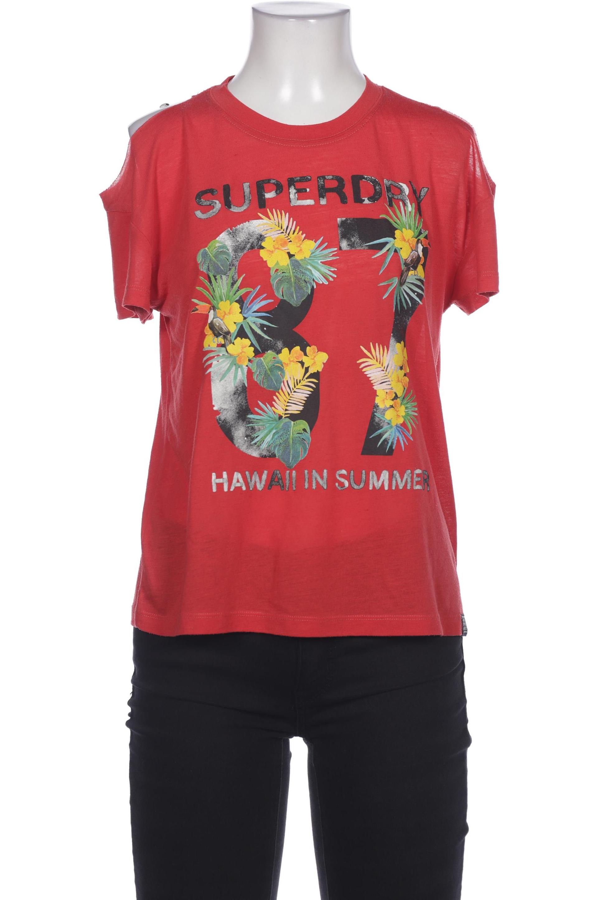 

Superdry Damen T-Shirt, rot, Gr. 36