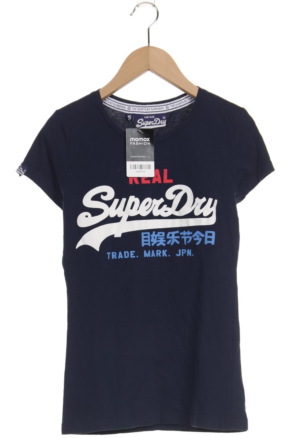 

Superdry Damen T-Shirt, marineblau, Gr. 36