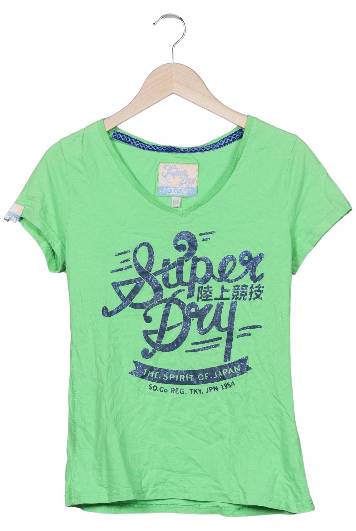 

Superdry Damen T-Shirt, hellgrün, Gr. 38