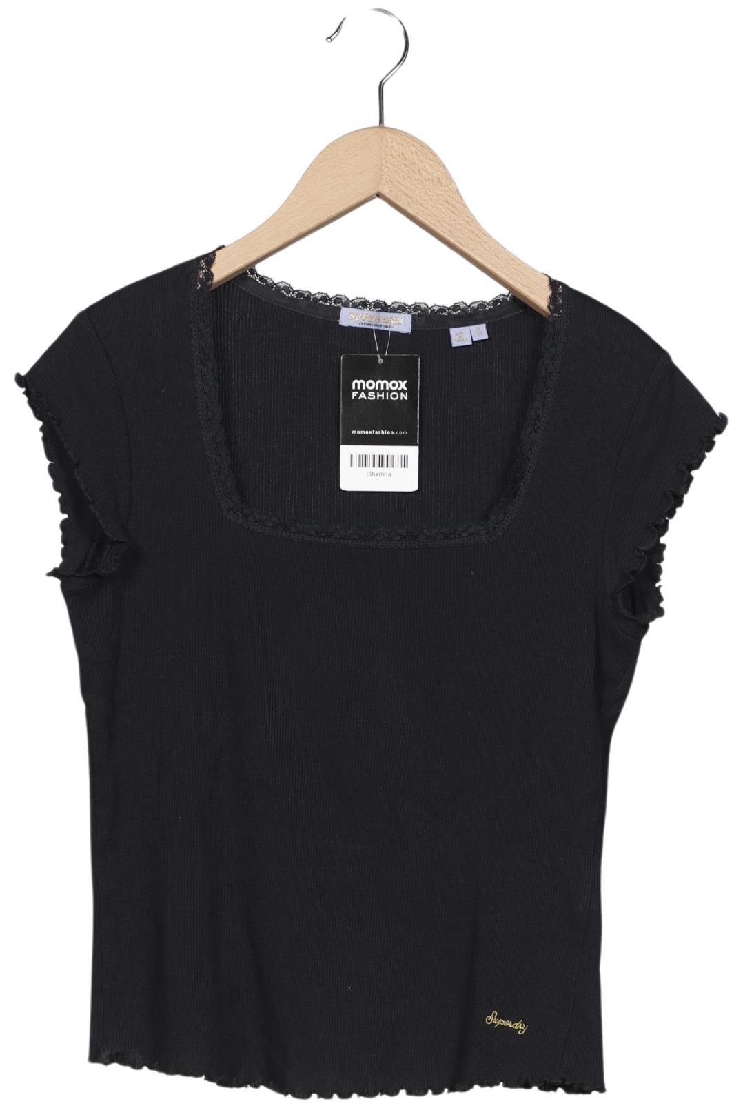 

Superdry Damen T-Shirt, schwarz, Gr. 10