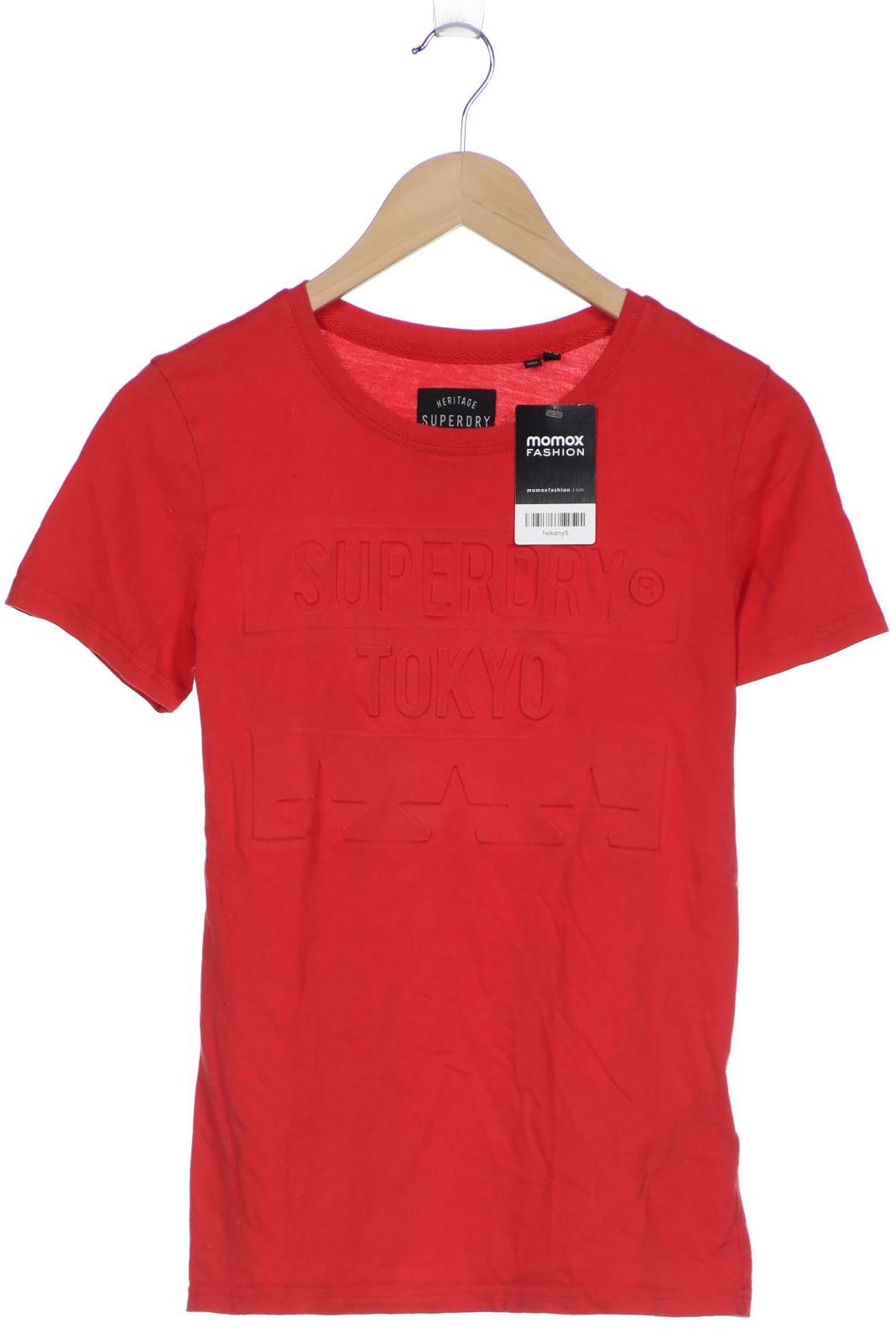 

Superdry Damen T-Shirt, rot, Gr. 36