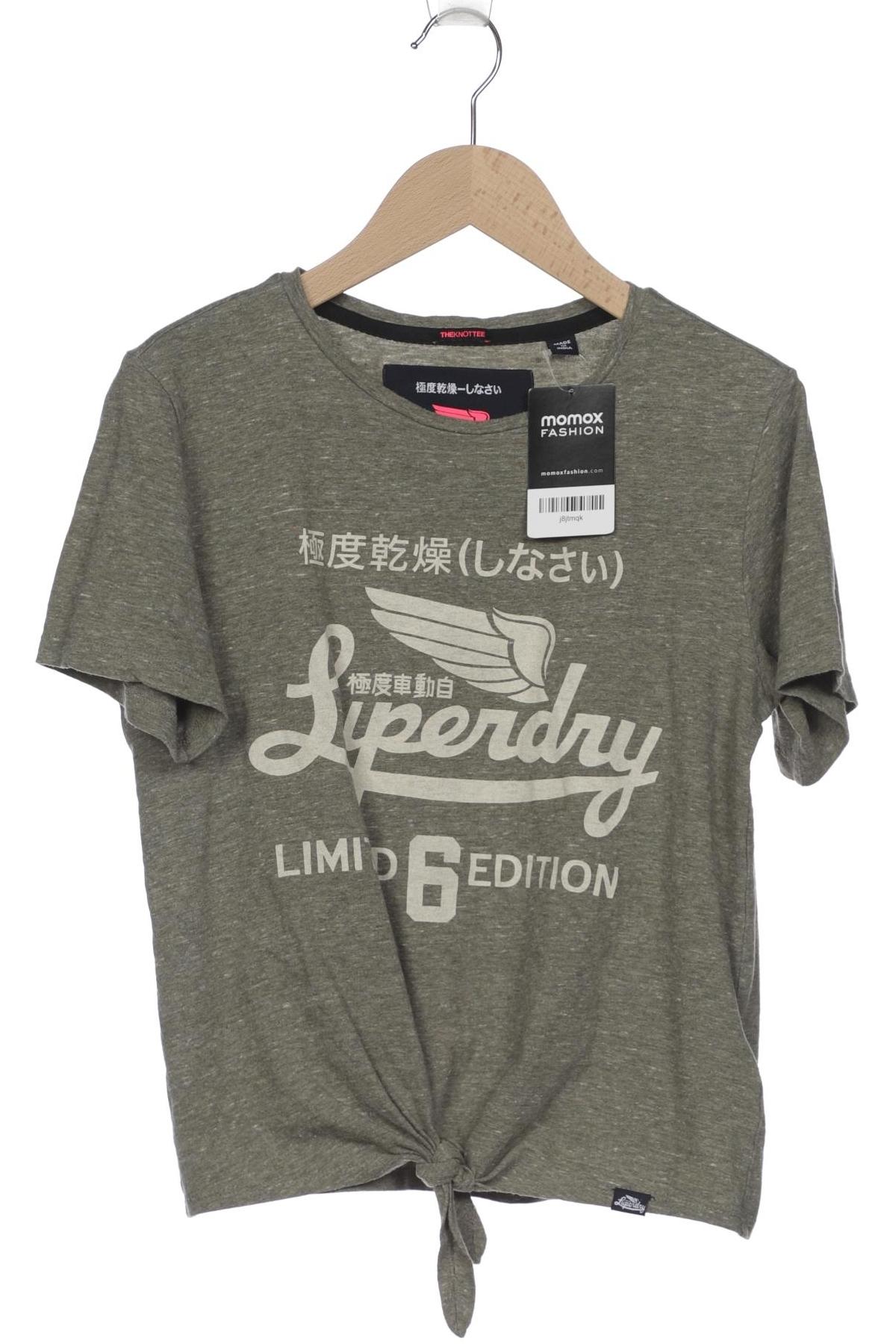 

Superdry Damen T-Shirt, grün, Gr. 34