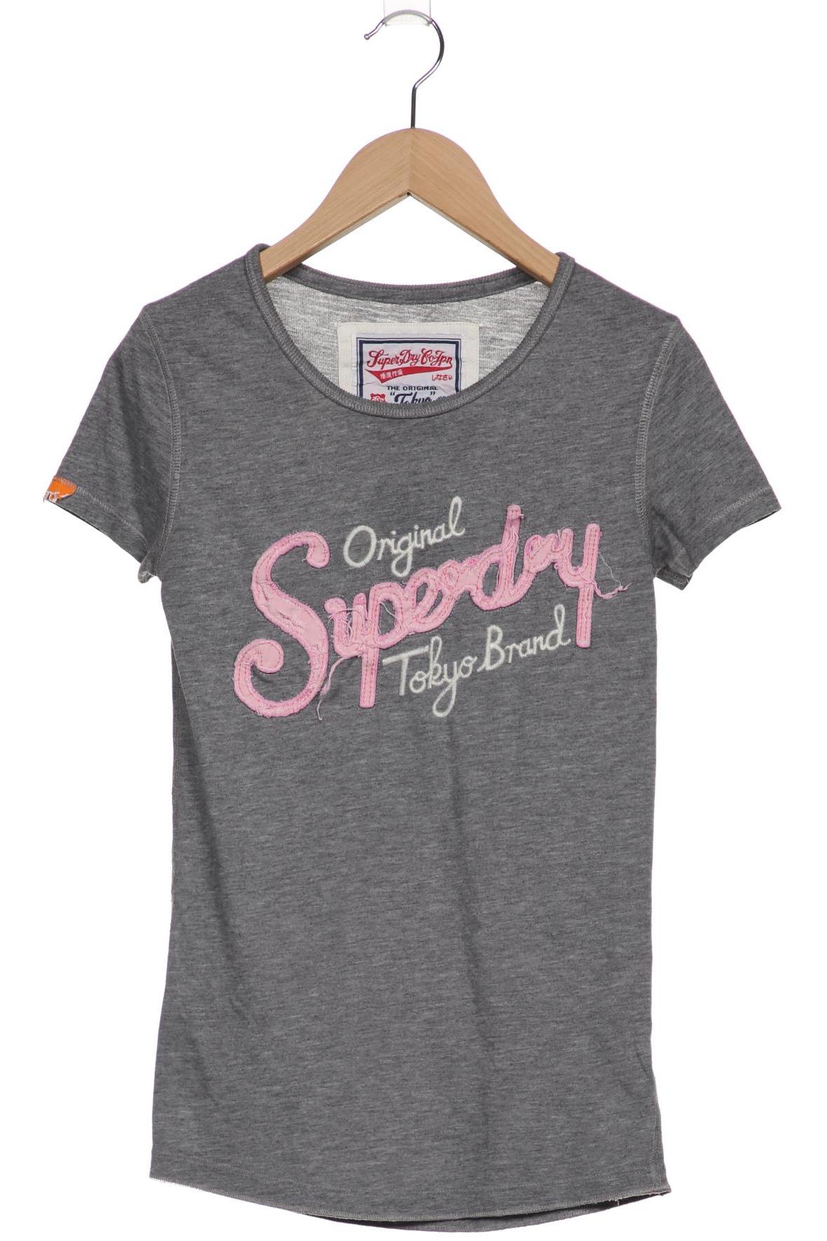 

Superdry Damen T-Shirt, grau, Gr. 36